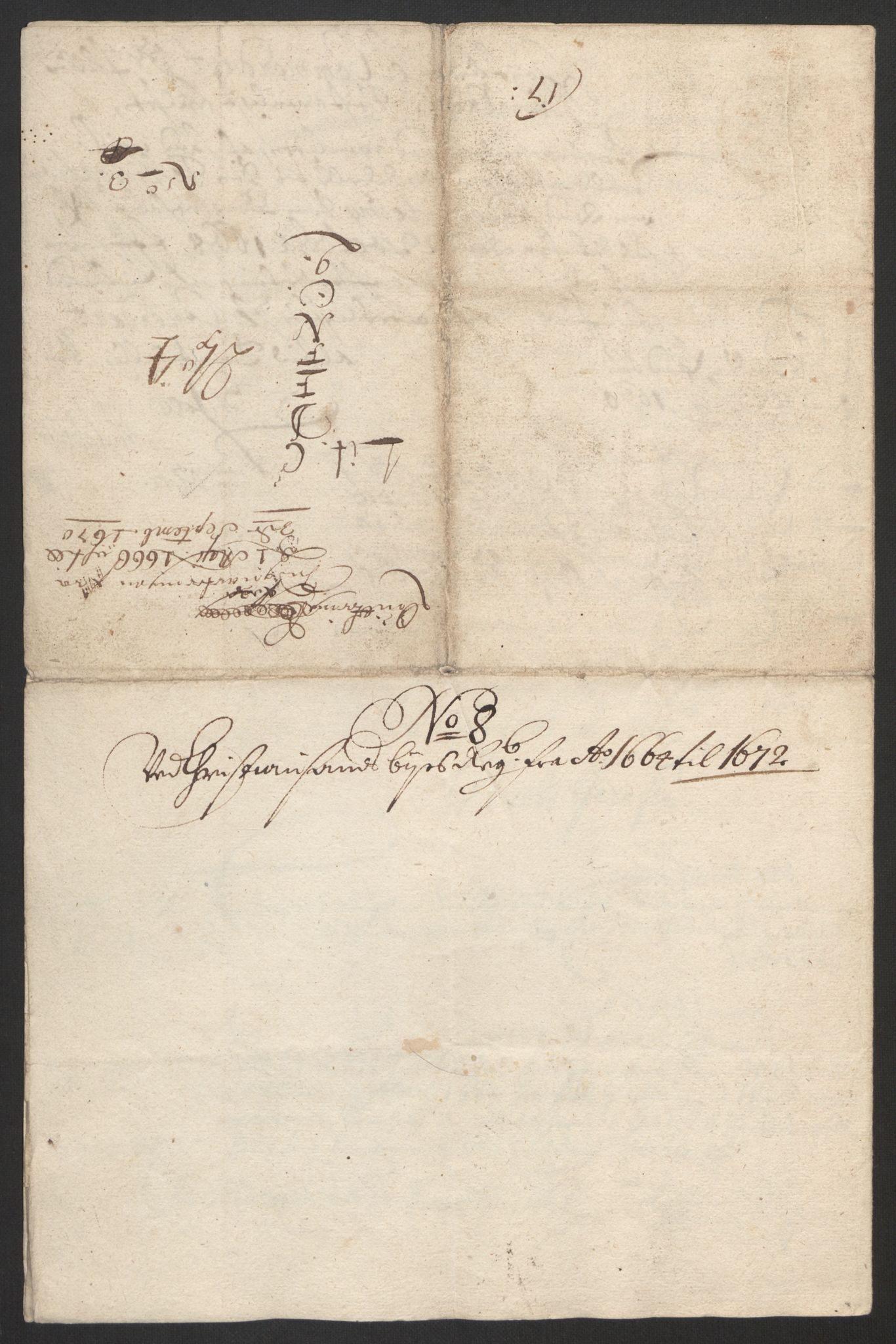 Rentekammeret inntil 1814, Reviderte regnskaper, Byregnskaper, AV/RA-EA-4066/R/Rm/L0258: [M1] Kontribusjonsregnskap, 1664-1700, p. 151