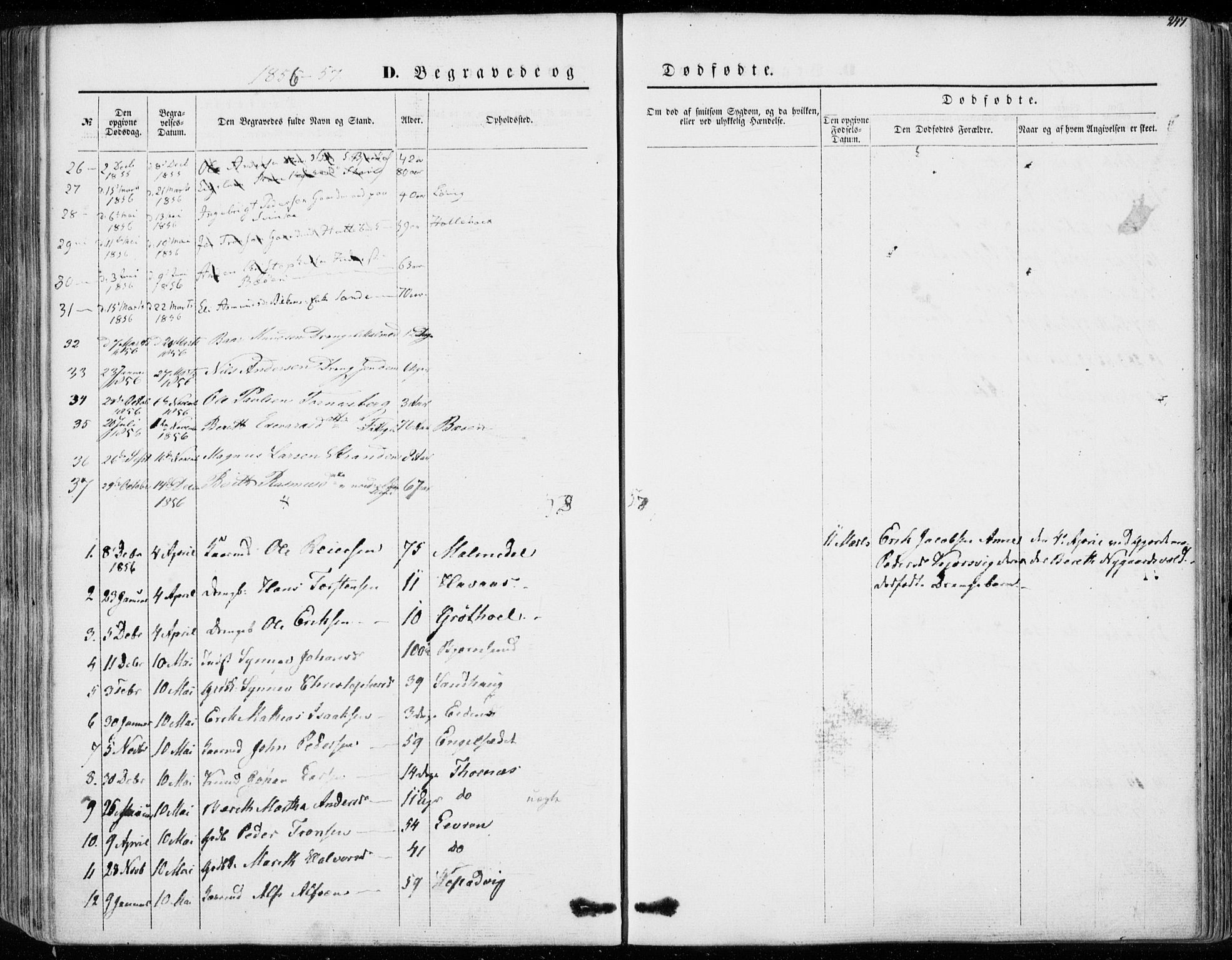 Ministerialprotokoller, klokkerbøker og fødselsregistre - Møre og Romsdal, SAT/A-1454/565/L0748: Parish register (official) no. 565A02, 1845-1872, p. 247