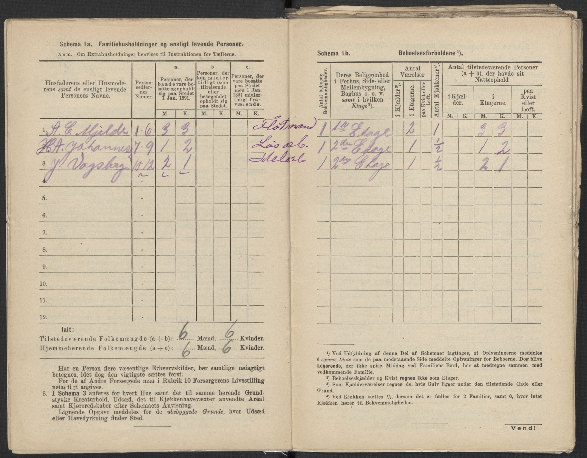 RA, 1891 Census for 1301 Bergen, 1891, p. 5613