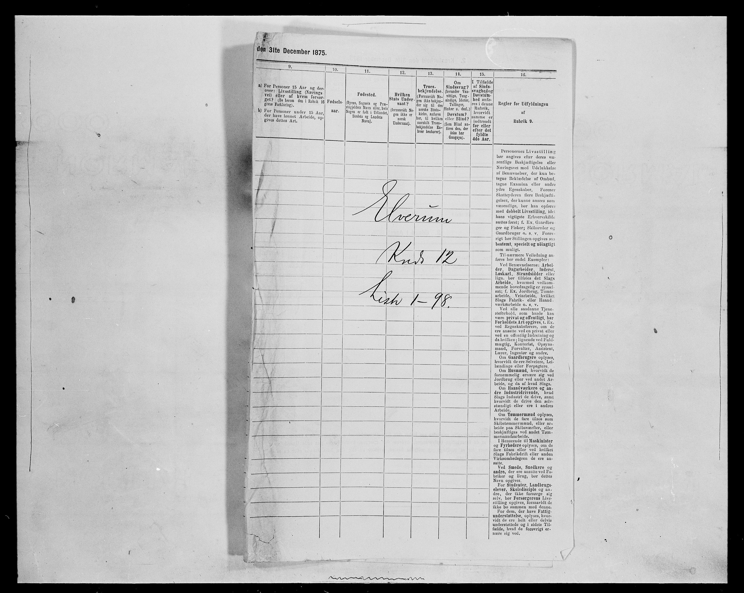 SAH, 1875 census for 0427P Elverum, 1875, p. 2292