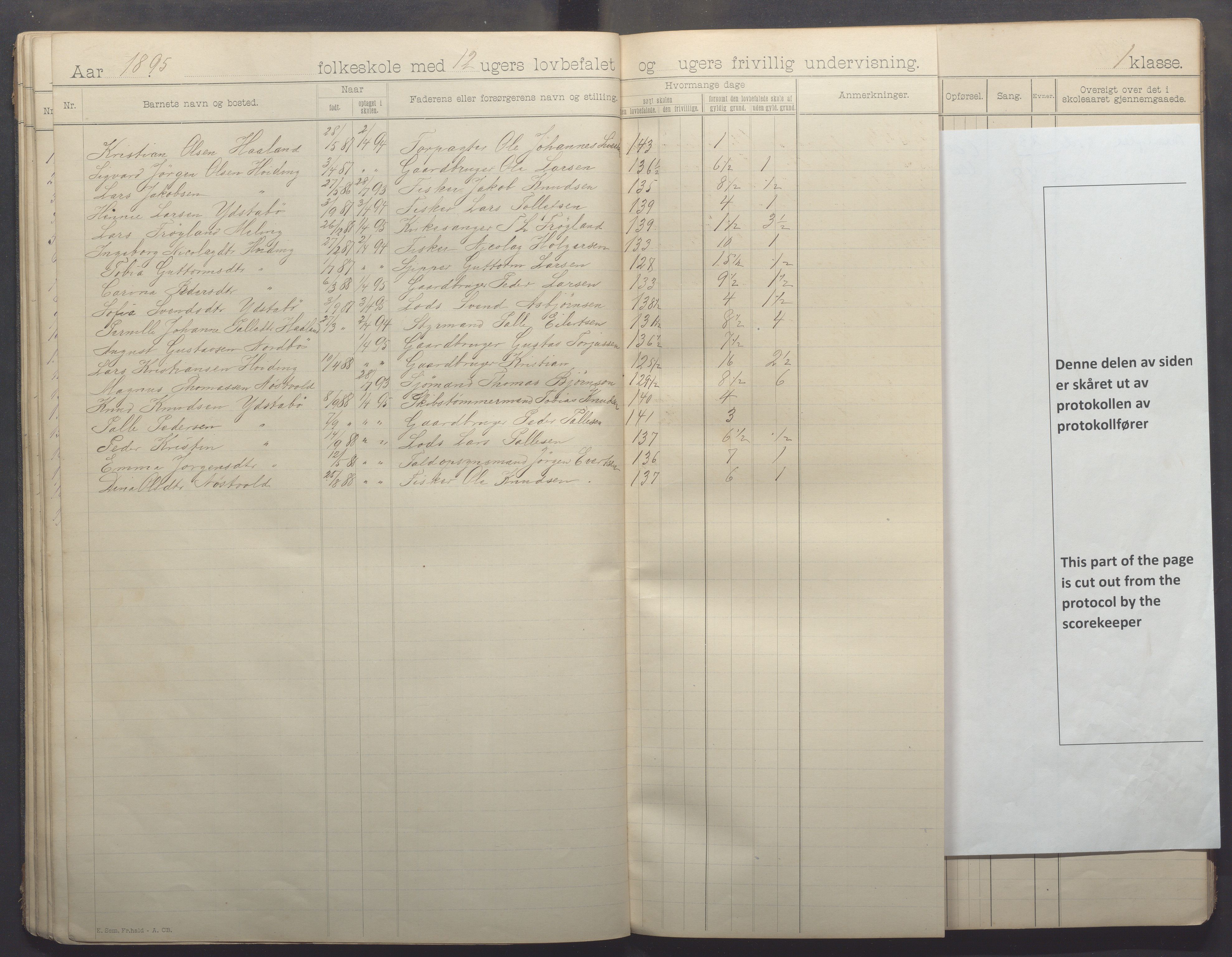 Kvitsøy kommune - Skolestyret, IKAR/K-100574/H/L0001: Skoleprotokoll, 1892-1896, p. 29