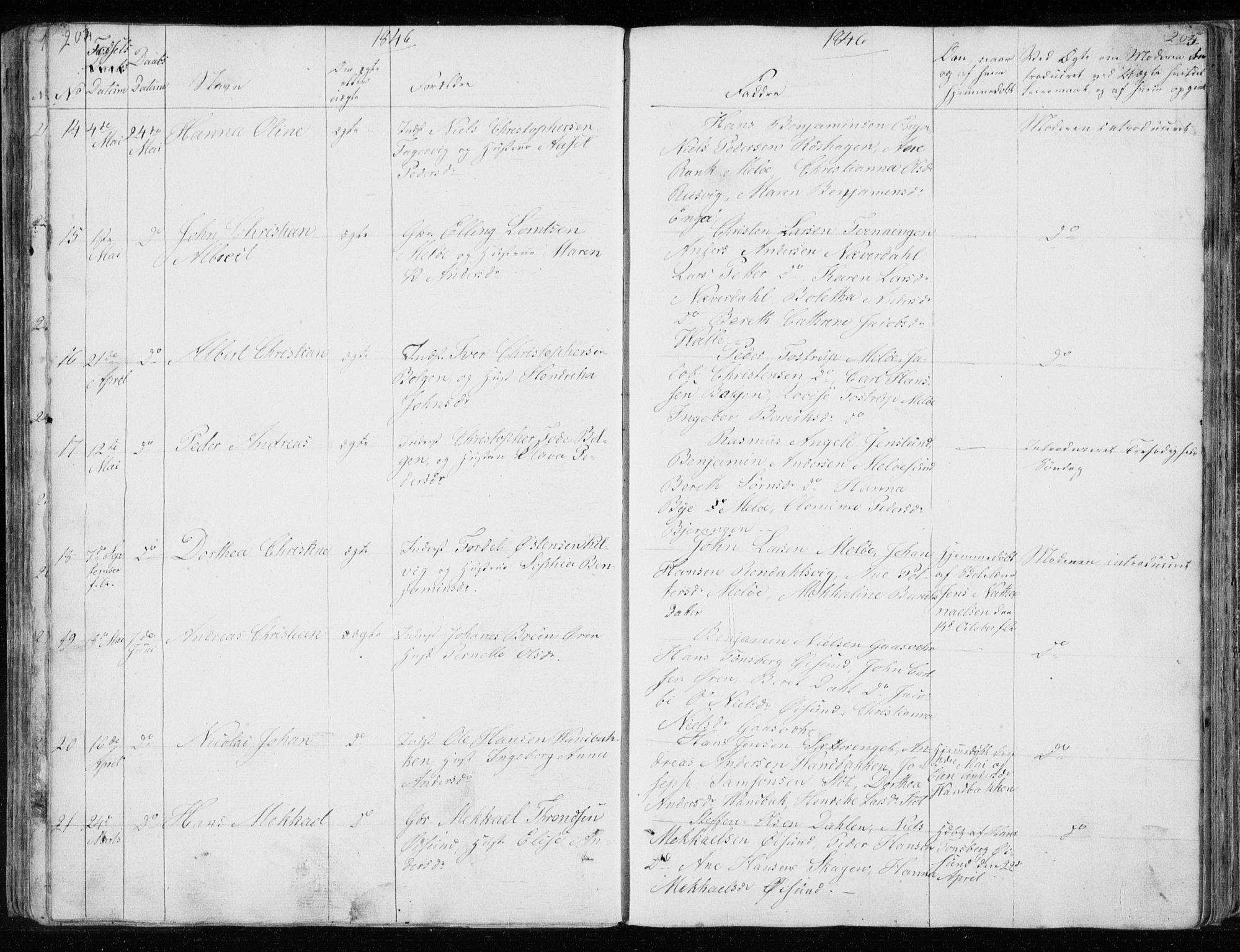 Ministerialprotokoller, klokkerbøker og fødselsregistre - Nordland, AV/SAT-A-1459/843/L0632: Parish register (copy) no. 843C01, 1833-1853, p. 204-205