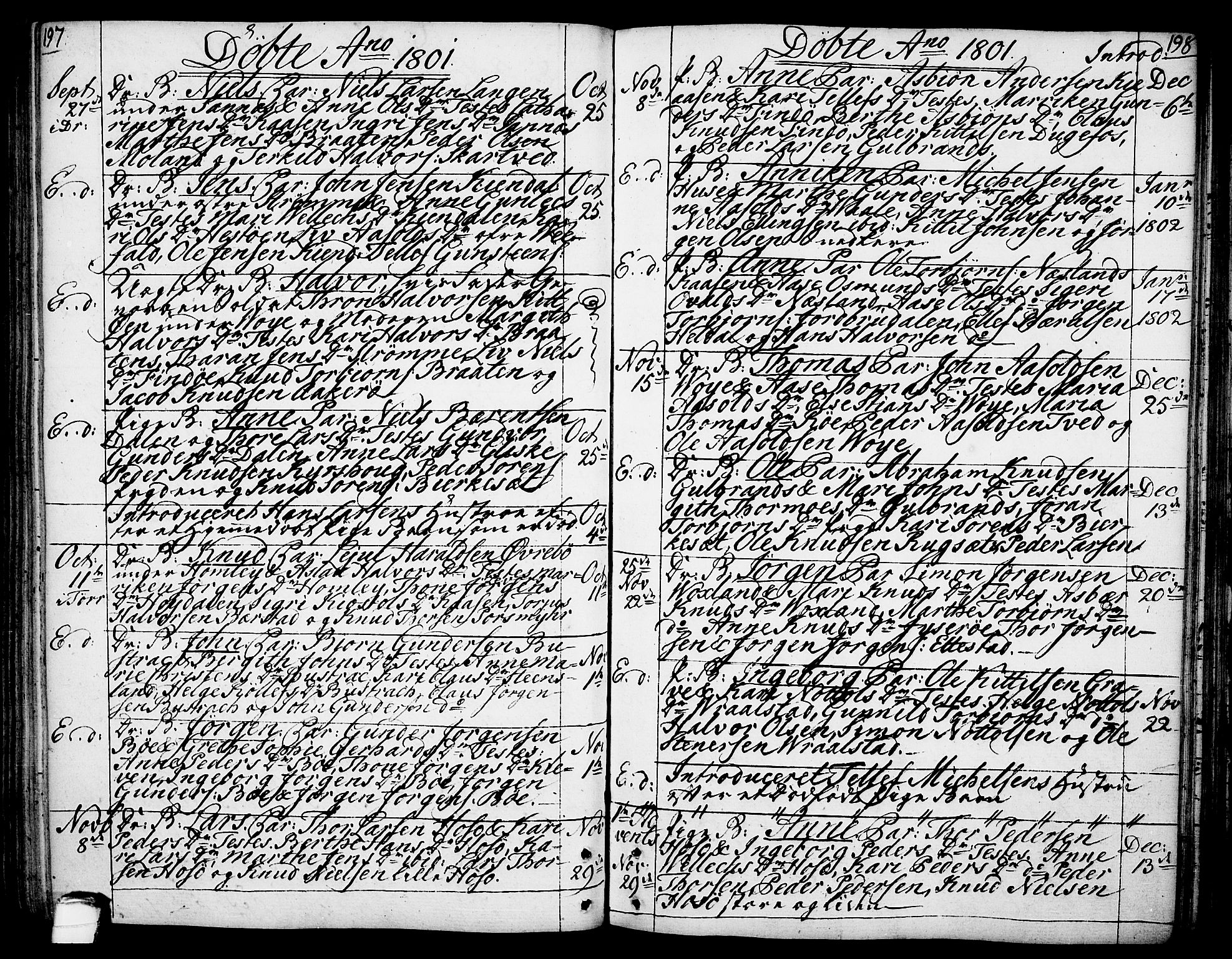 Drangedal kirkebøker, AV/SAKO-A-258/F/Fa/L0003: Parish register (official) no. 3, 1768-1814, p. 197-198