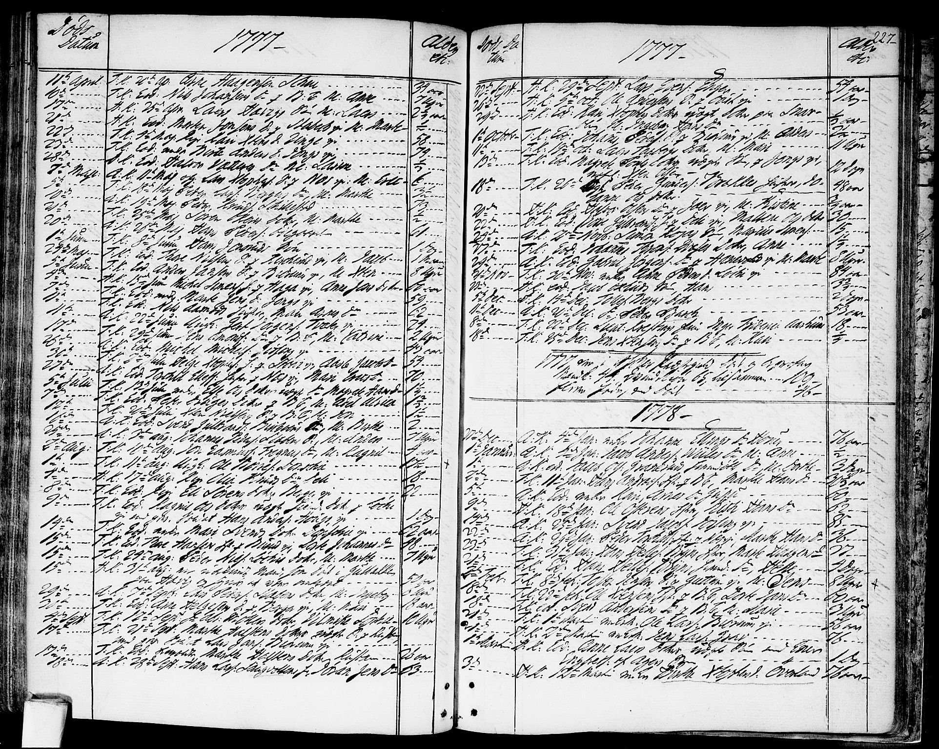 Asker prestekontor Kirkebøker, SAO/A-10256a/F/Fa/L0003: Parish register (official) no. I 3, 1767-1807, p. 227