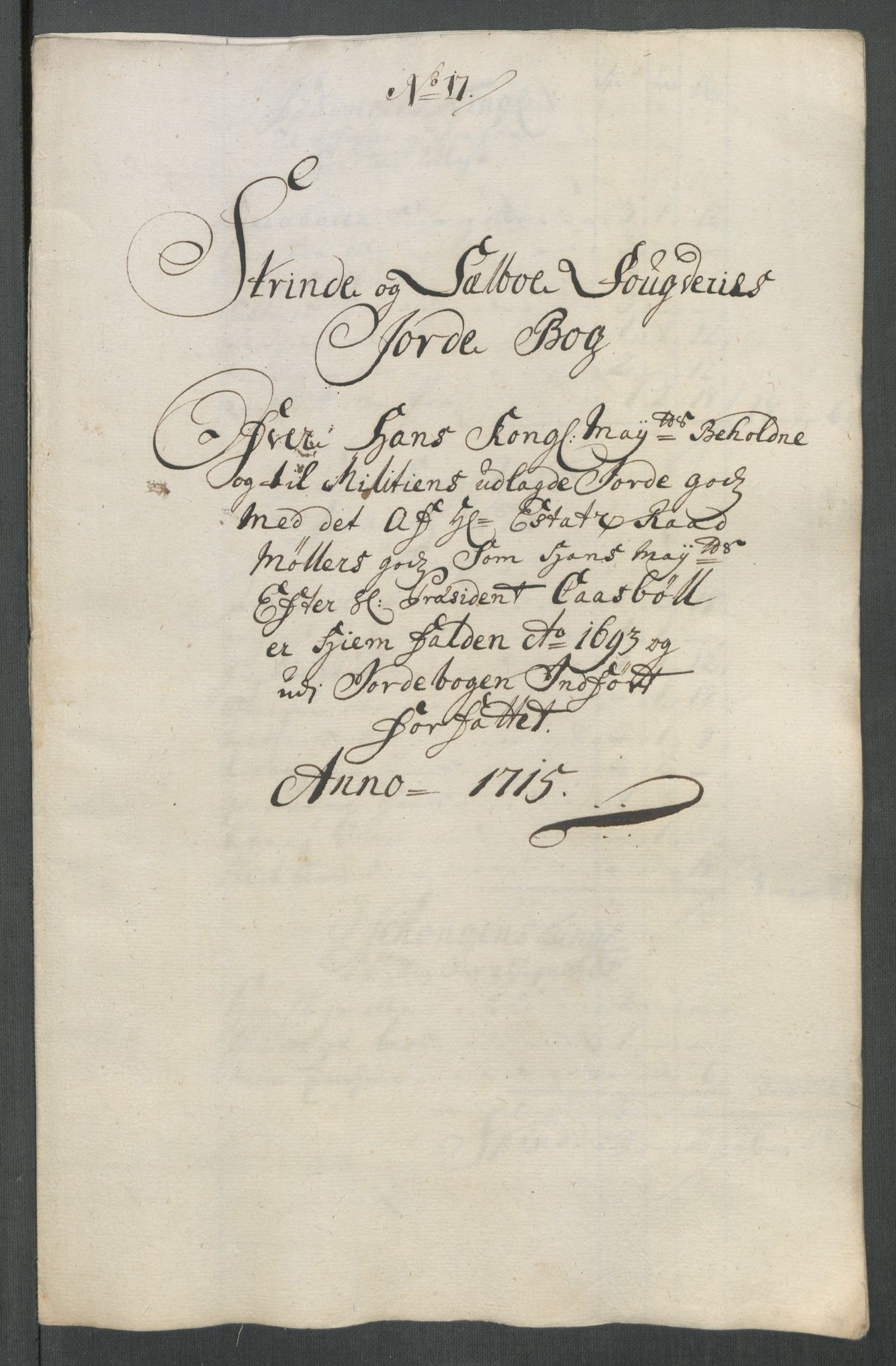 Rentekammeret inntil 1814, Reviderte regnskaper, Fogderegnskap, AV/RA-EA-4092/R61/L4115: Fogderegnskap Strinda og Selbu, 1715-1716, p. 141