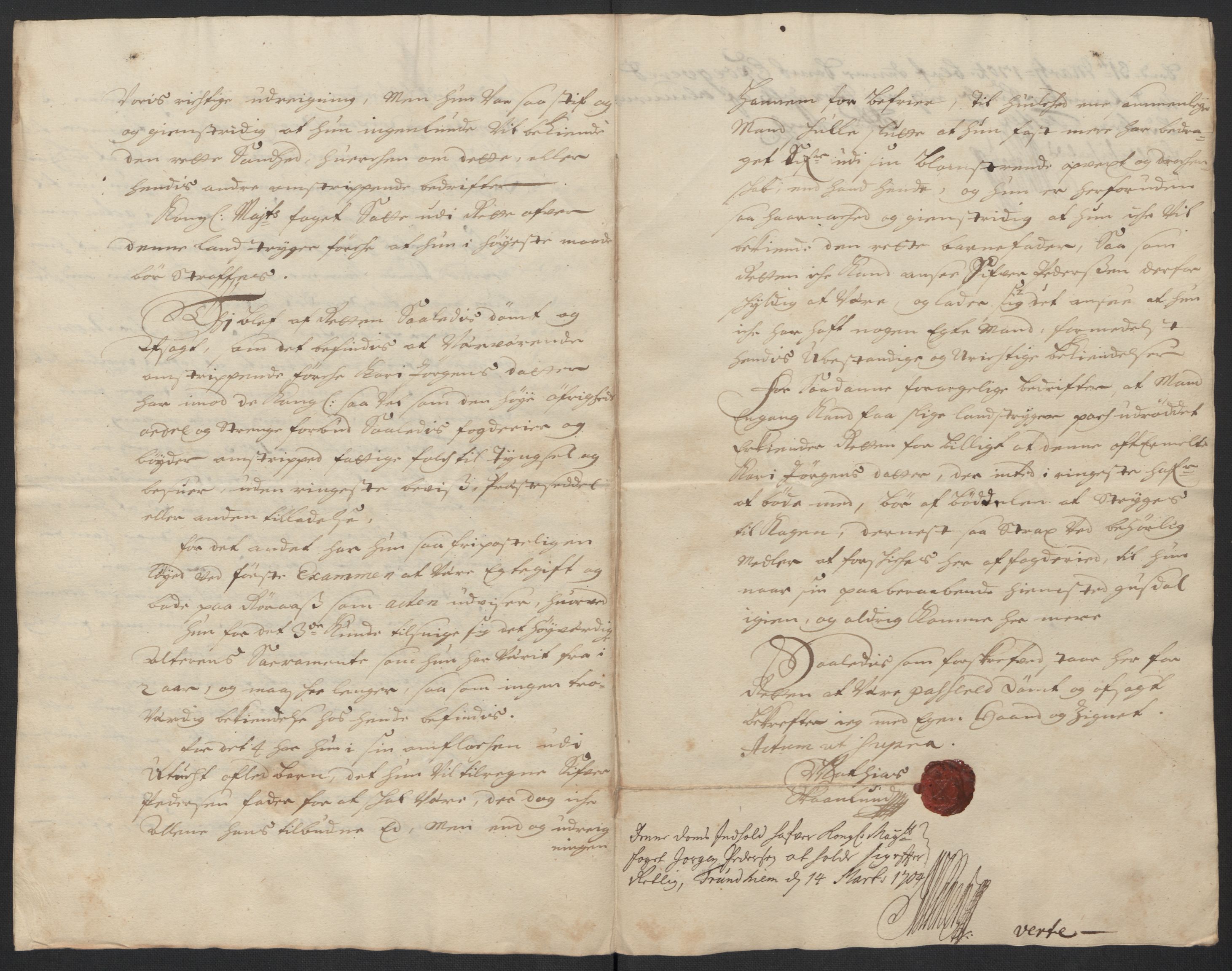 Rentekammeret inntil 1814, Reviderte regnskaper, Fogderegnskap, RA/EA-4092/R60/L3954: Fogderegnskap Orkdal og Gauldal, 1704, p. 243