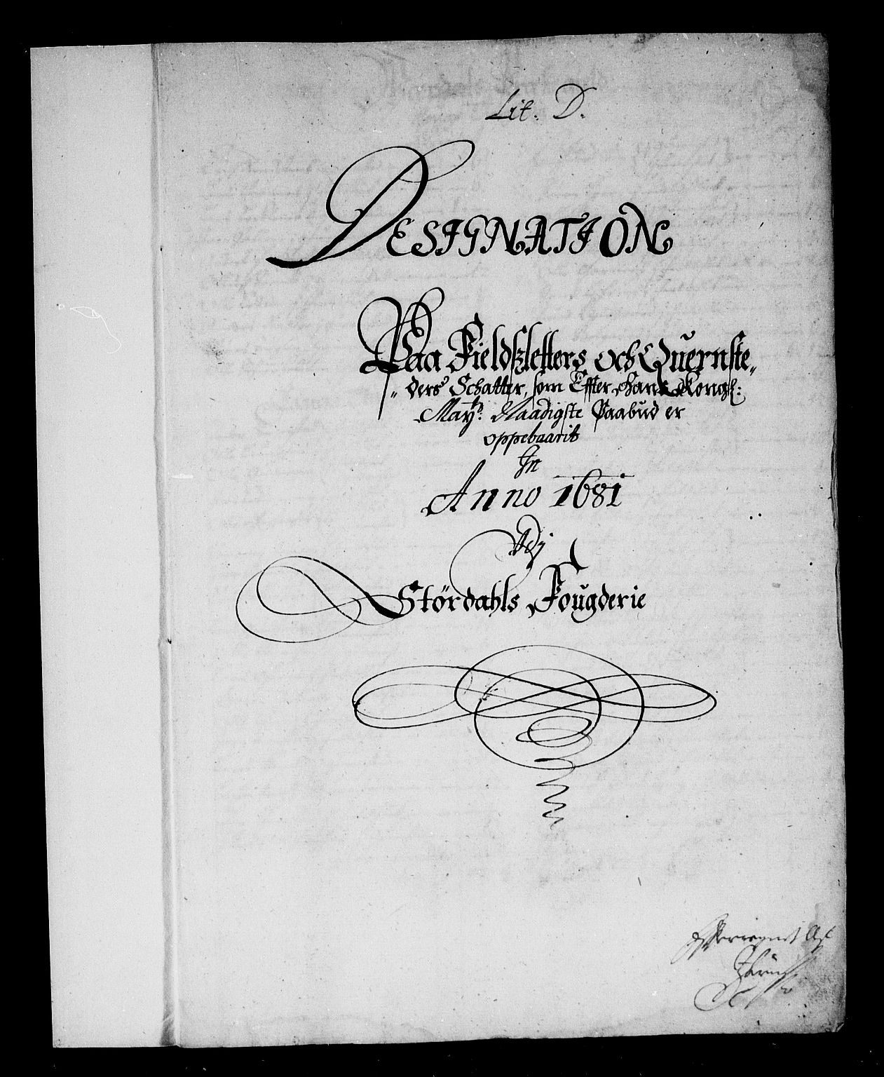 Rentekammeret inntil 1814, Reviderte regnskaper, Stiftamtstueregnskaper, Trondheim stiftamt og Nordland amt, RA/EA-6044/R/Rf/L0063: Trondheim stiftamt, 1681