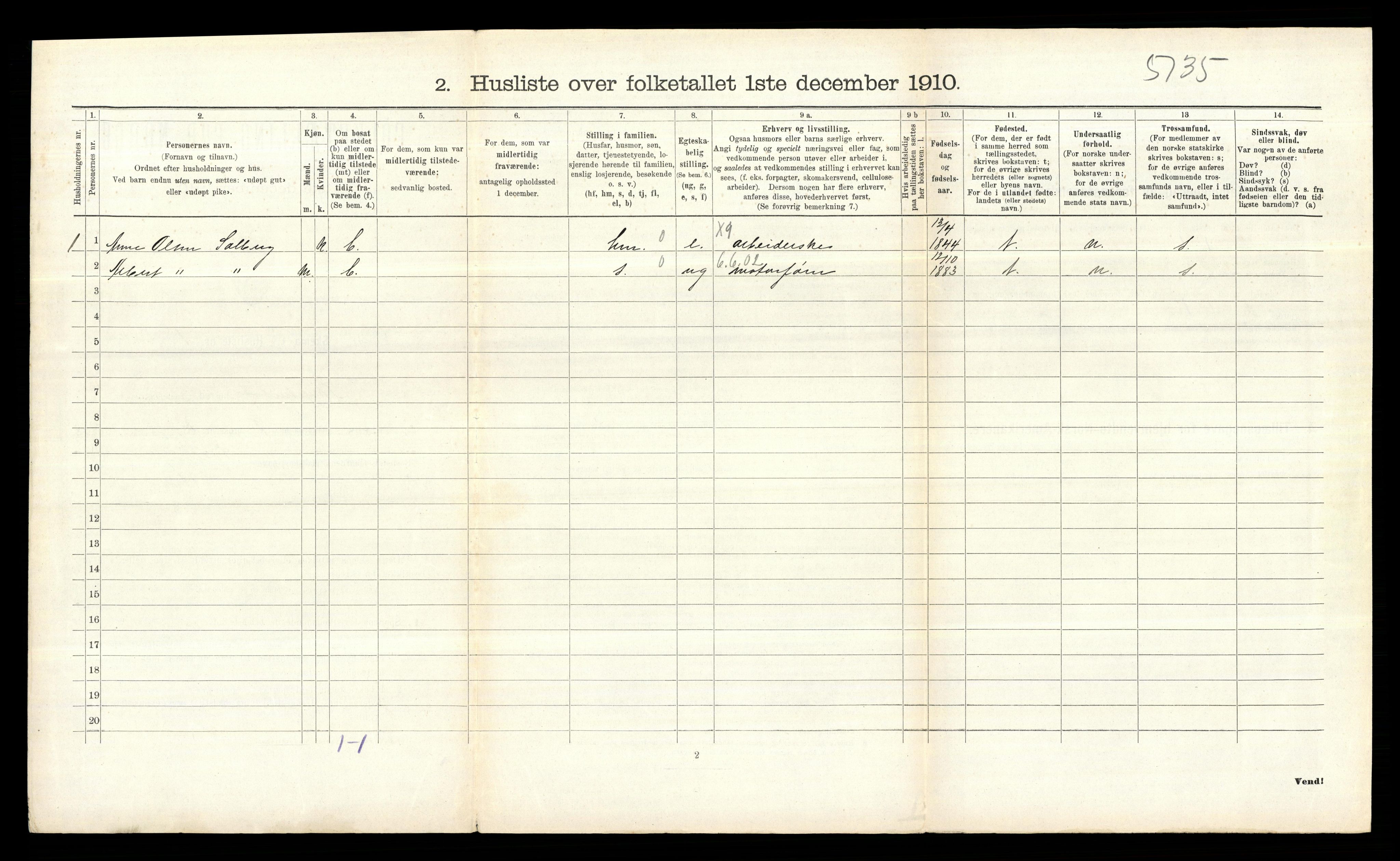 RA, 1910 census for Skiptvet, 1910, p. 538