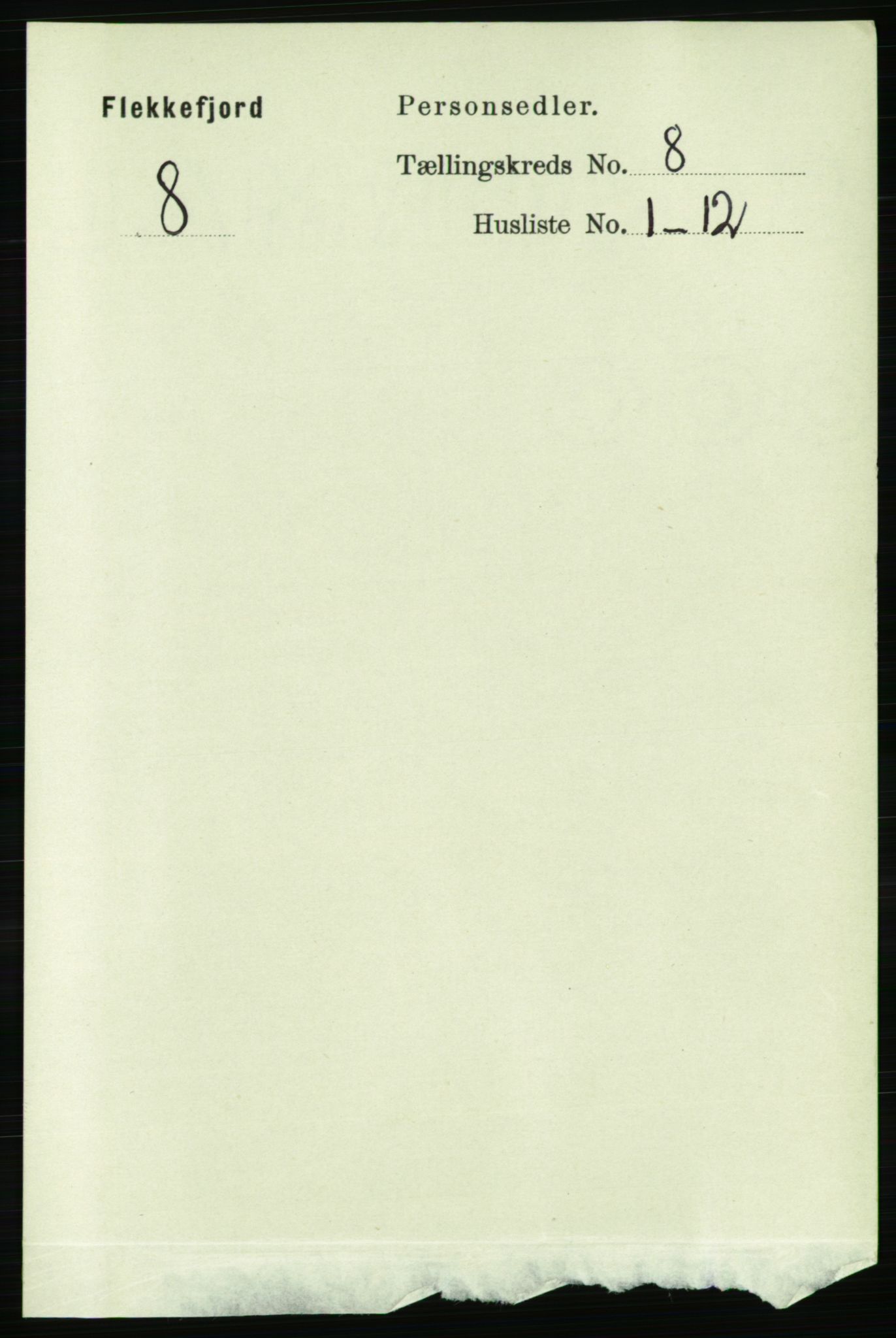 RA, 1891 census for 1004 Flekkefjord, 1891, p. 1362