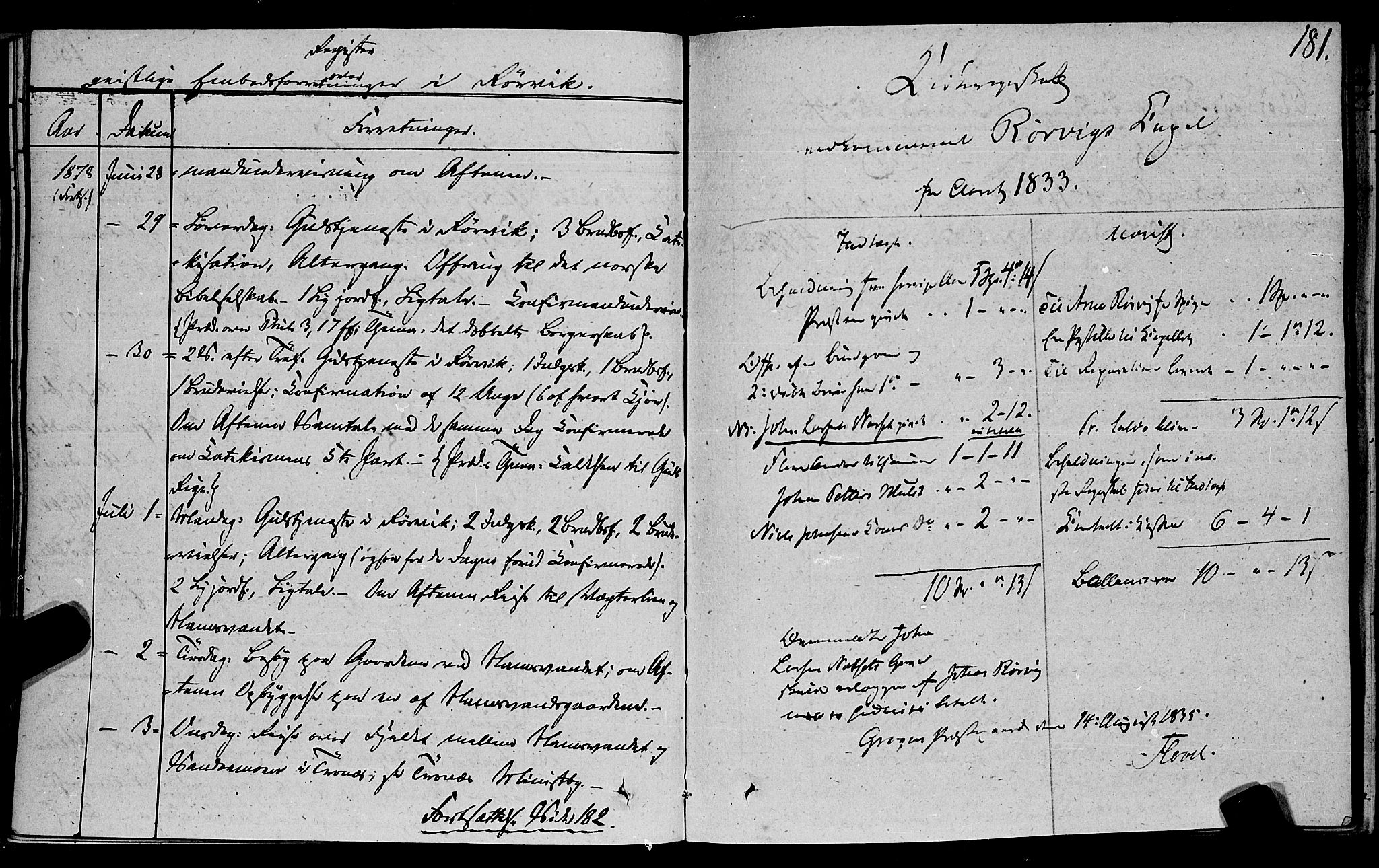 Ministerialprotokoller, klokkerbøker og fødselsregistre - Nord-Trøndelag, SAT/A-1458/762/L0538: Parish register (official) no. 762A02 /1, 1833-1879, p. 181