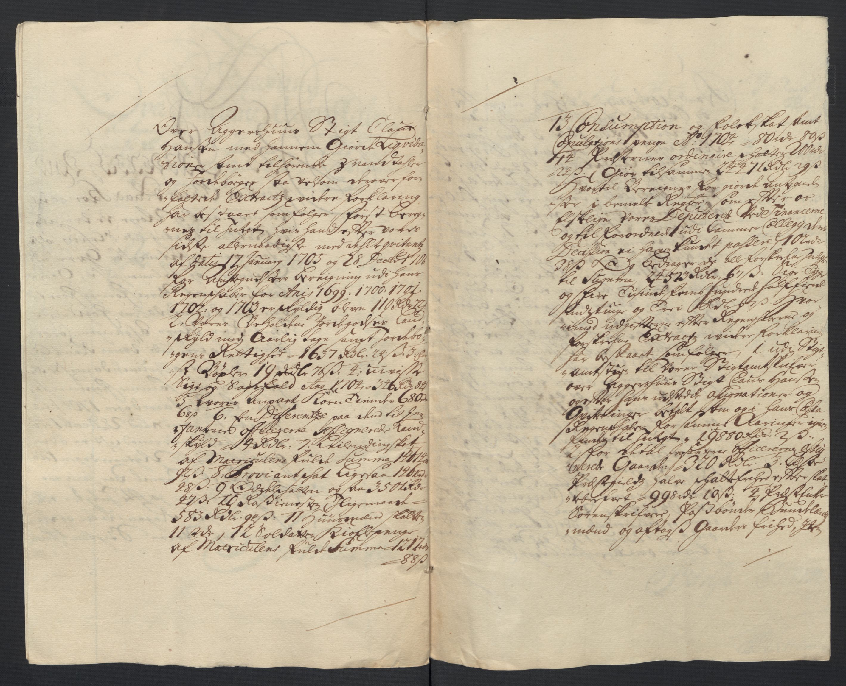 Rentekammeret inntil 1814, Reviderte regnskaper, Fogderegnskap, AV/RA-EA-4092/R17/L1178: Fogderegnskap Gudbrandsdal, 1705-1707, p. 22