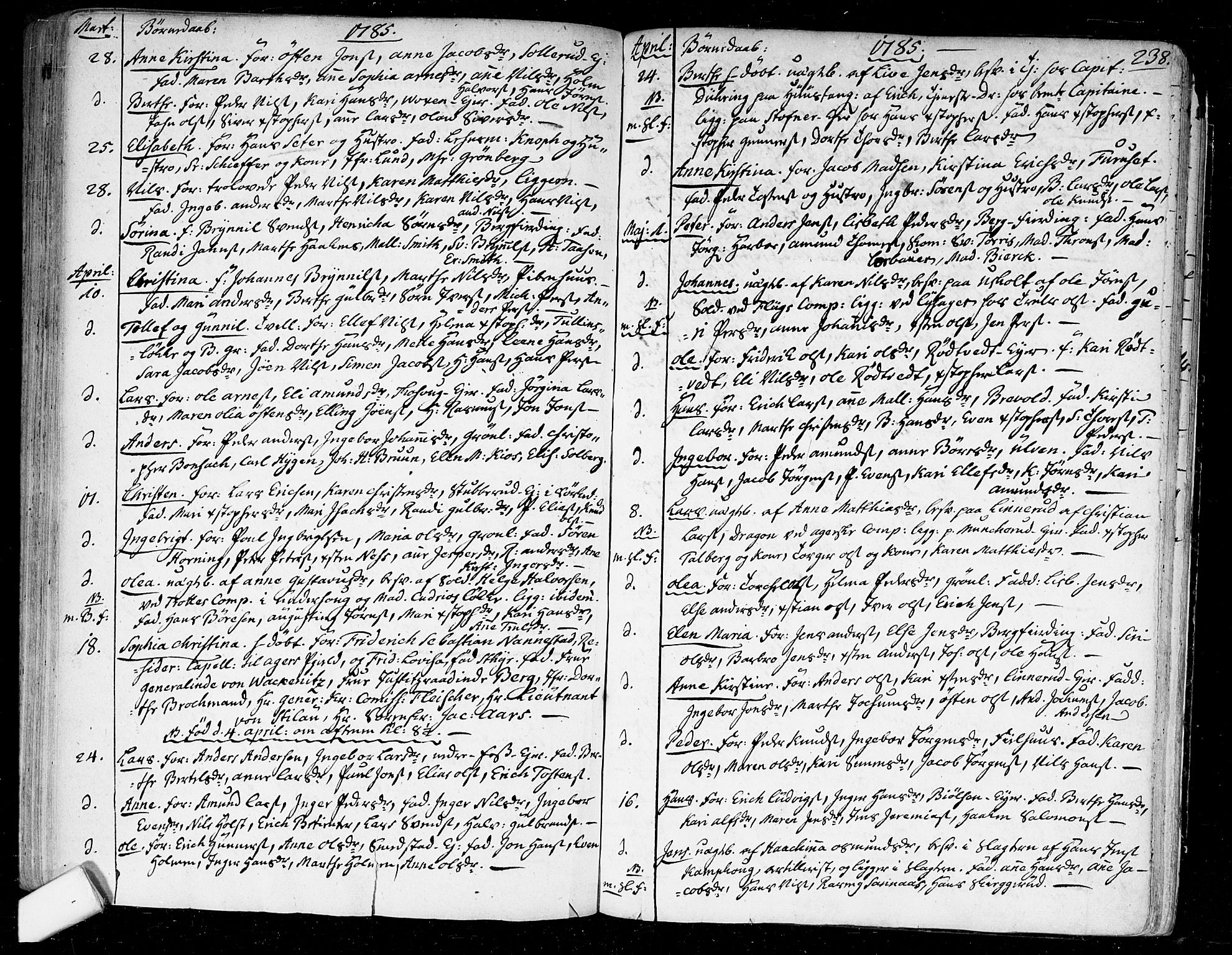 Aker prestekontor kirkebøker, AV/SAO-A-10861/F/L0009: Parish register (official) no. 9, 1765-1785, p. 238