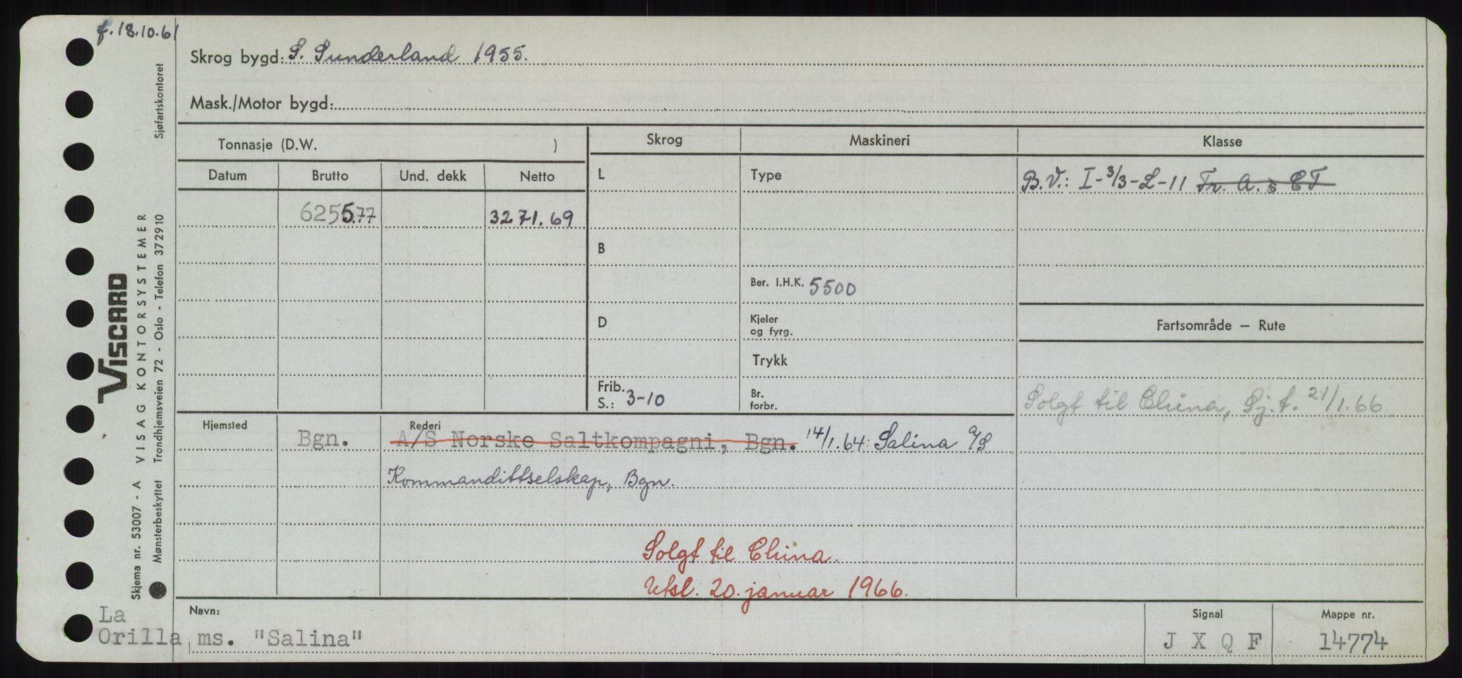 Sjøfartsdirektoratet med forløpere, Skipsmålingen, AV/RA-S-1627/H/Hd/L0031: Fartøy, Rju-Sam, p. 593