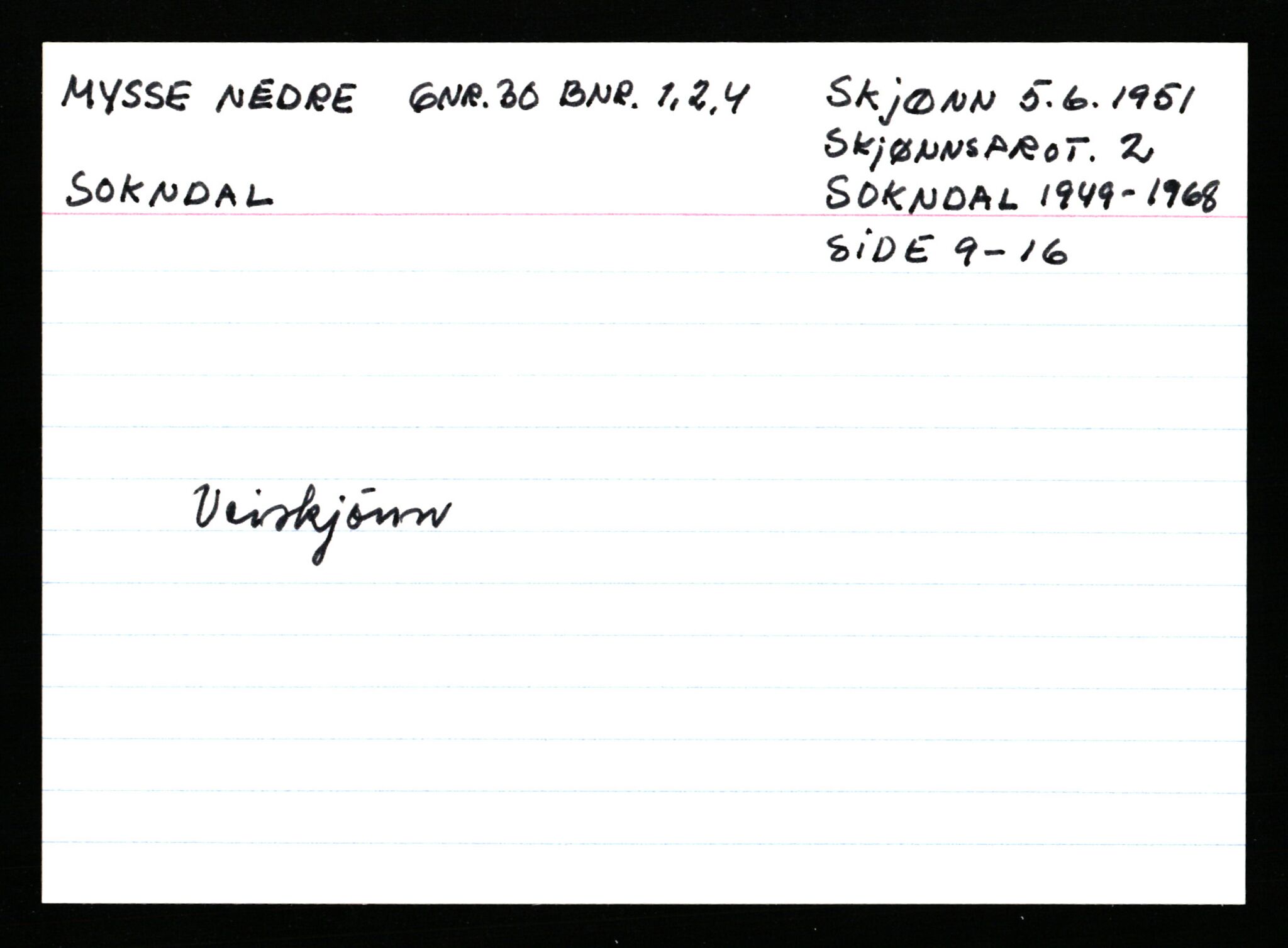 Statsarkivet i Stavanger, AV/SAST-A-101971/03/Y/Ym/L0040: Åstedskort sortert etter gårdsnavn: Mykje - Navrestad, 1600-1950, p. 117