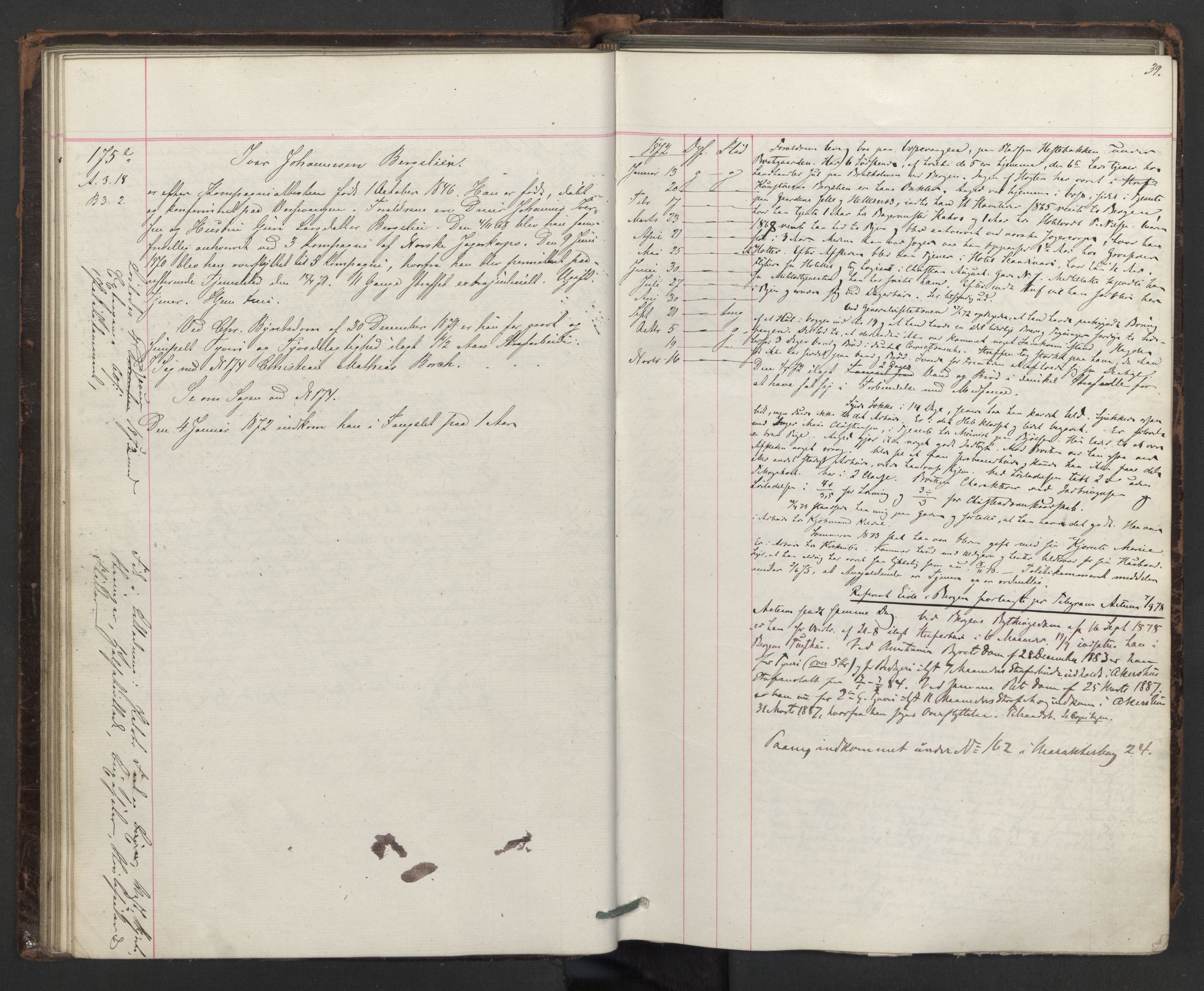 Botsfengslet, AV/RA-S-1539/D/Db/Dbb/L0014: 137e - 437e, 1871-1873, p. 39