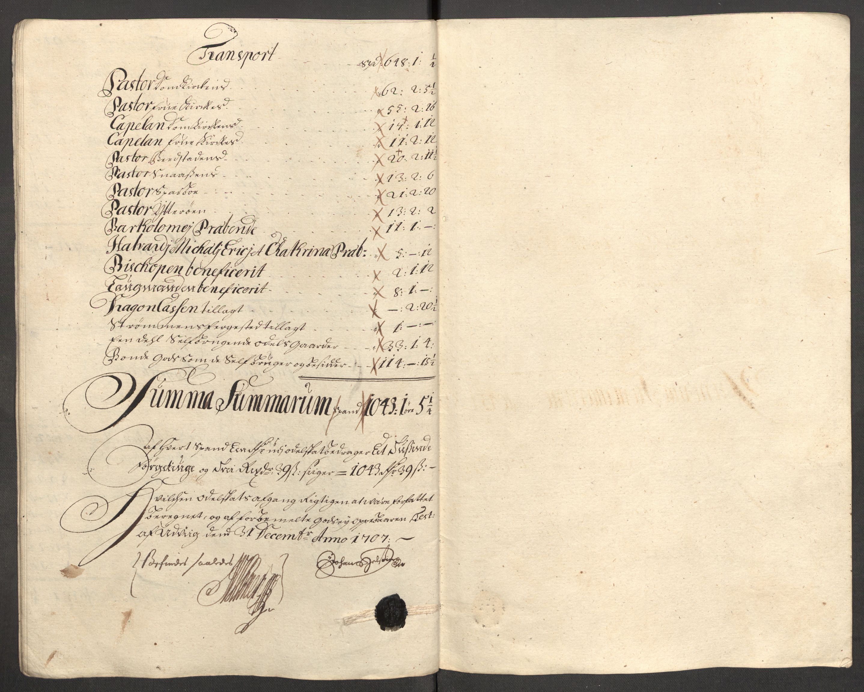 Rentekammeret inntil 1814, Reviderte regnskaper, Fogderegnskap, RA/EA-4092/R63/L4315: Fogderegnskap Inderøy, 1706-1707, p. 488