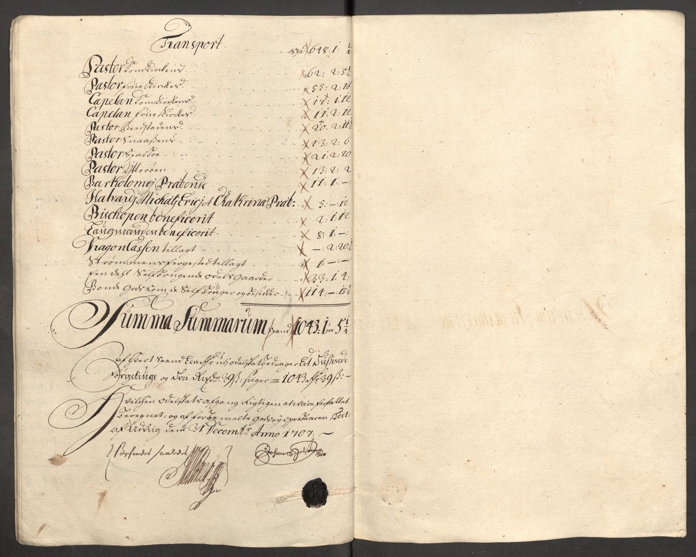 Rentekammeret inntil 1814, Reviderte regnskaper, Fogderegnskap, AV/RA-EA-4092/R63/L4315: Fogderegnskap Inderøy, 1706-1707, p. 488