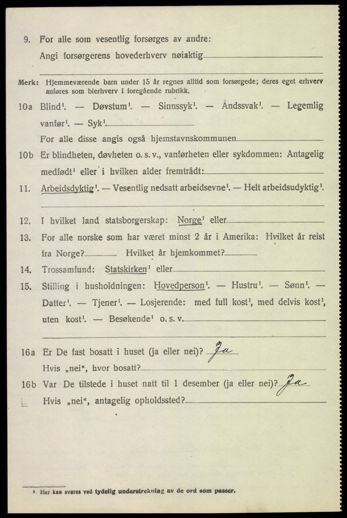 SAH, 1920 census for Fåberg, 1920, p. 10265