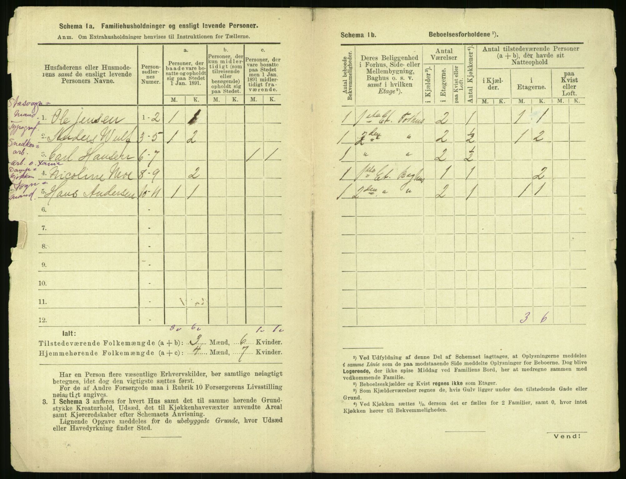 RA, 1891 census for 0301 Kristiania, 1891, p. 171455