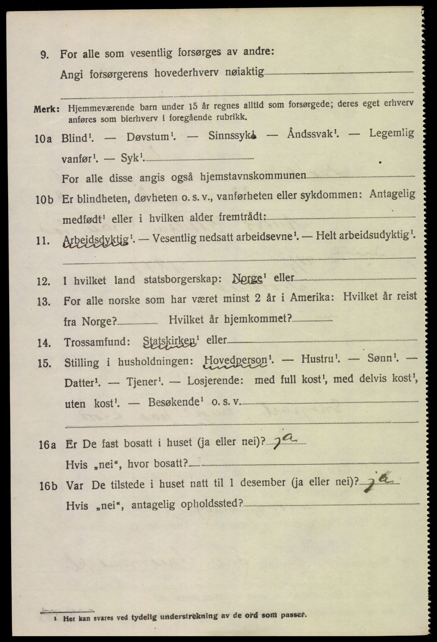 SAK, 1920 census for Froland, 1920, p. 4568