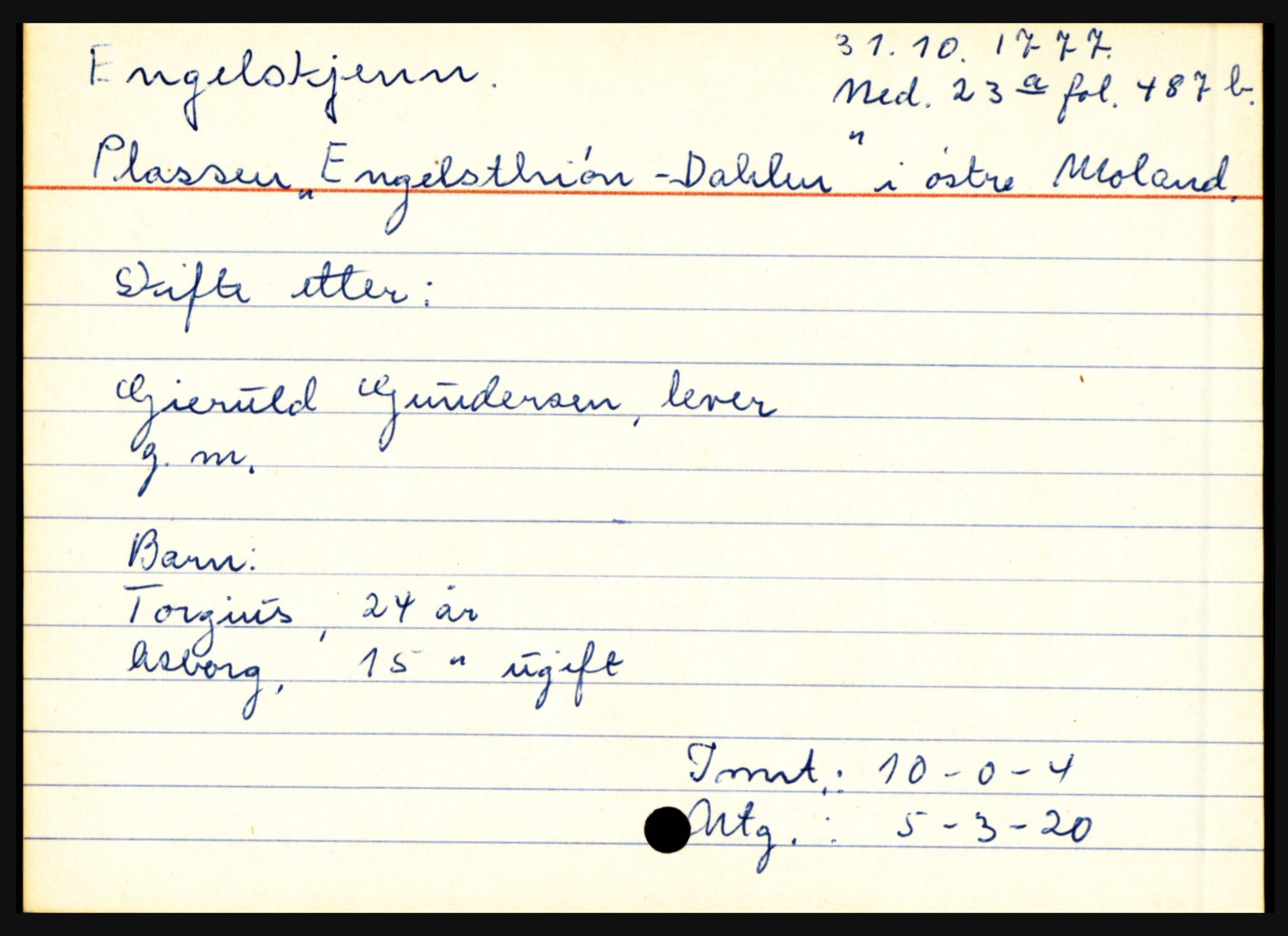 Nedenes sorenskriveri før 1824, AV/SAK-1221-0007/H, p. 6107