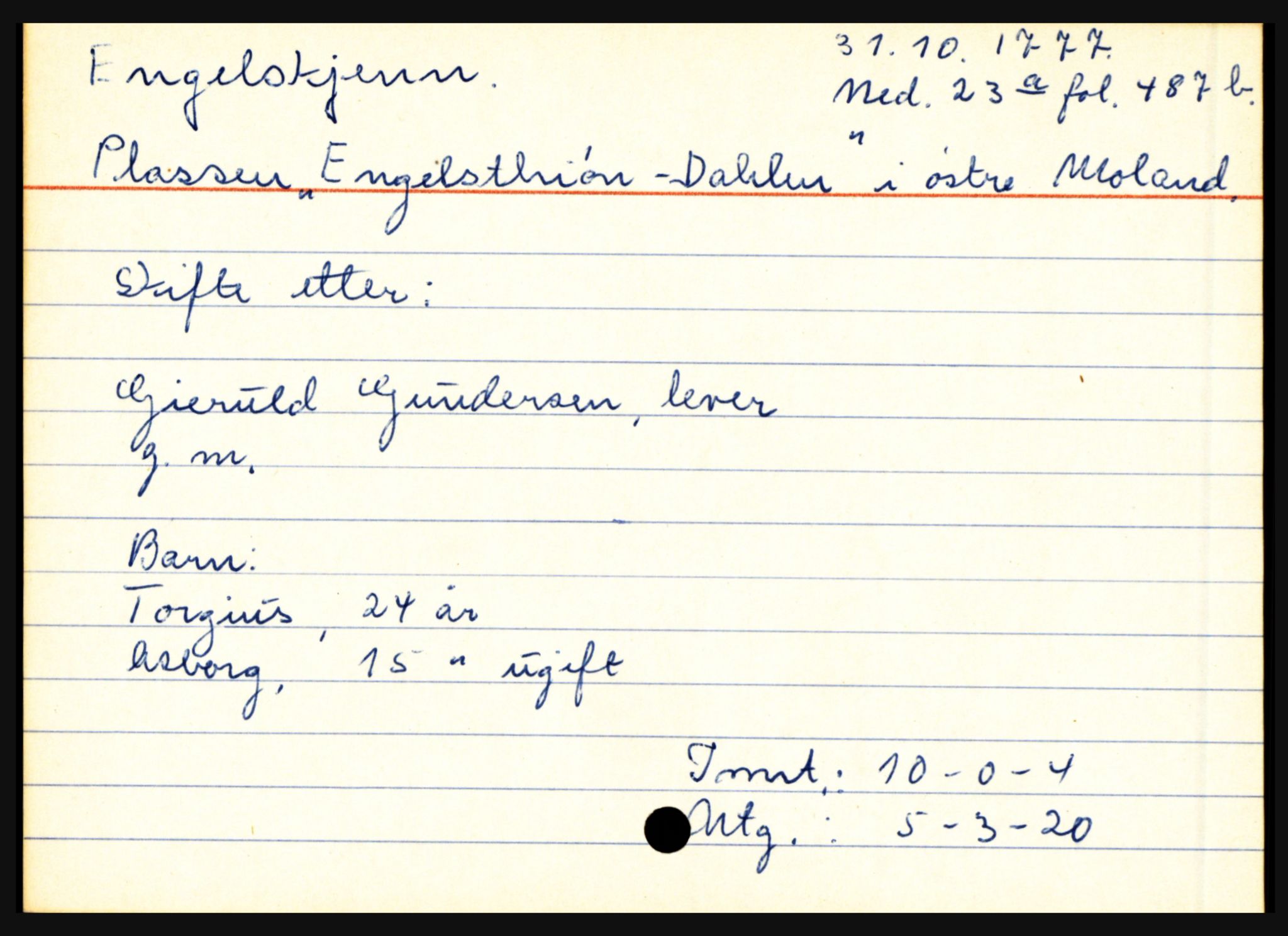 Nedenes sorenskriveri før 1824, SAK/1221-0007/H, p. 6107