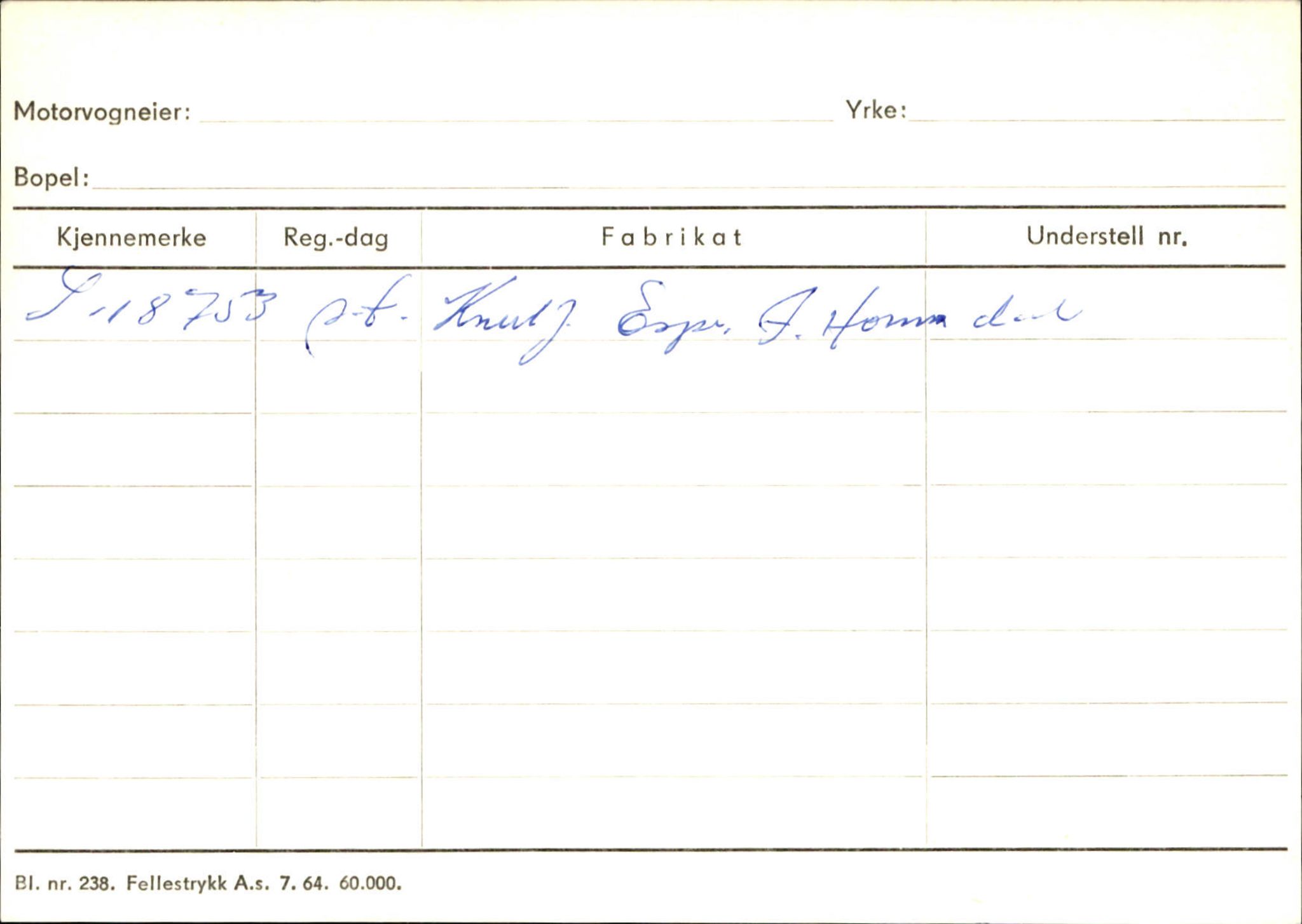 Statens vegvesen, Sogn og Fjordane vegkontor, SAB/A-5301/4/F/L0131: Eigarregister Høyanger P-Å. Stryn S-Å, 1945-1975, p. 2194