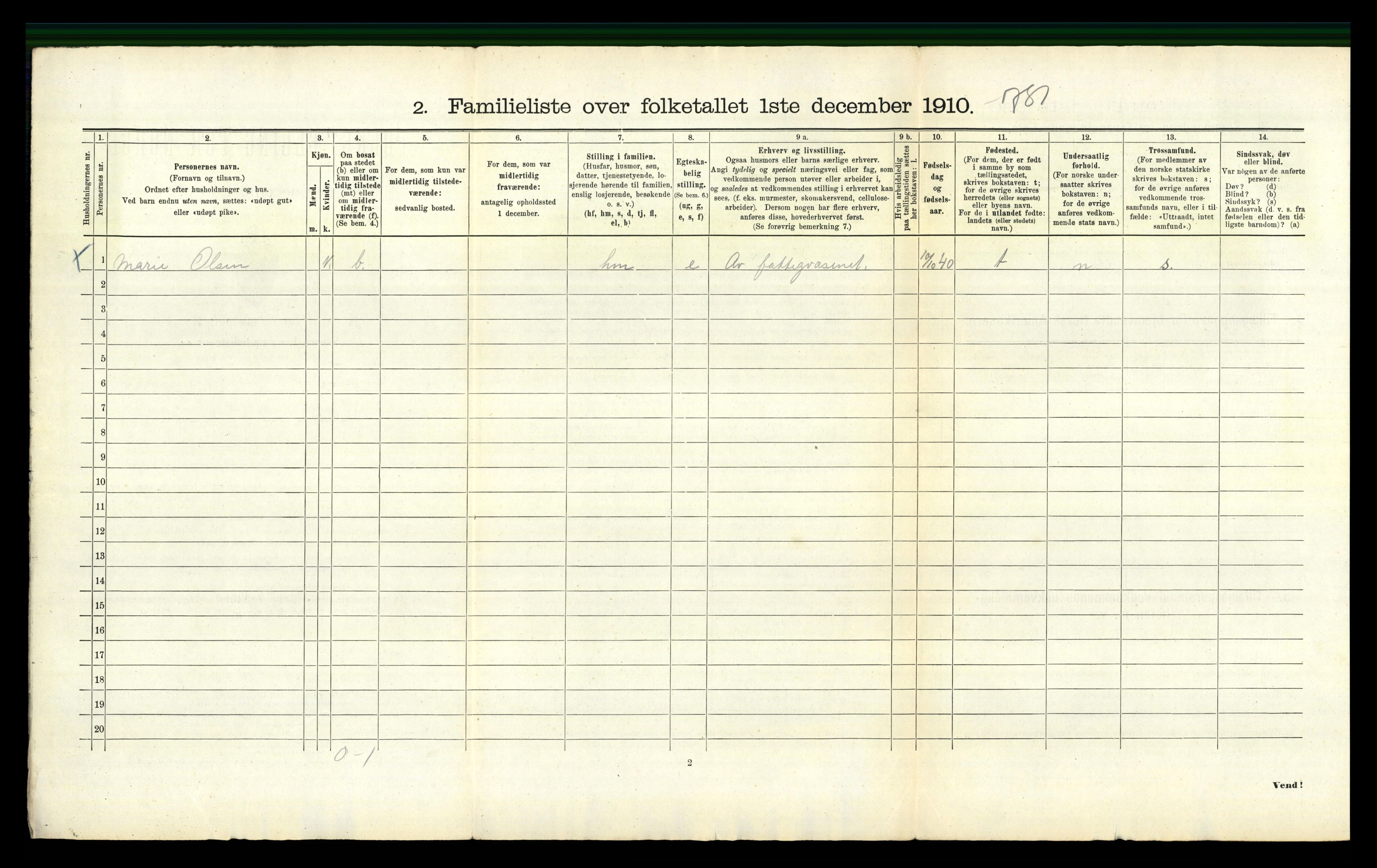 RA, 1910 census for Bergen, 1910, p. 44316