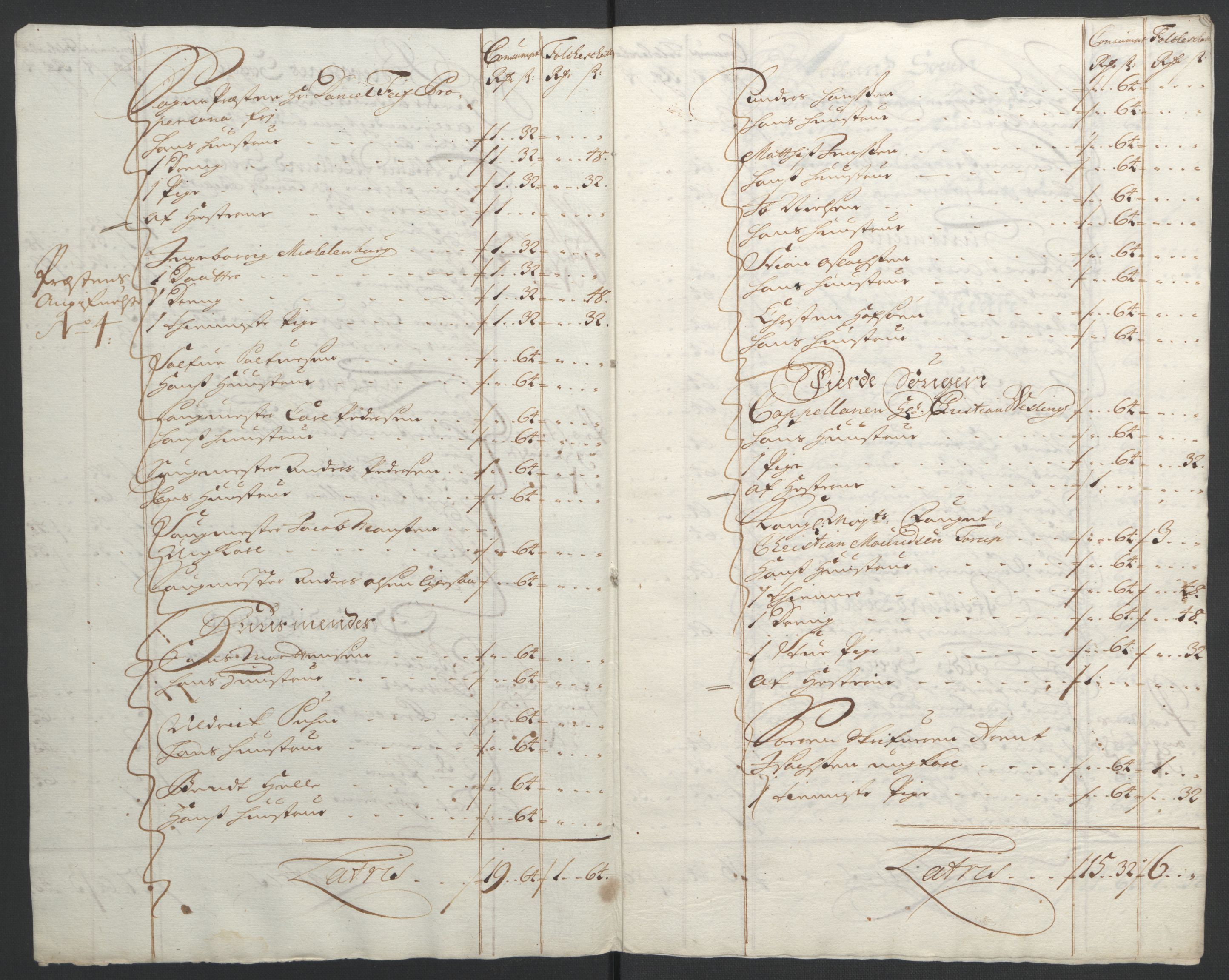Rentekammeret inntil 1814, Reviderte regnskaper, Fogderegnskap, RA/EA-4092/R39/L2312: Fogderegnskap Nedenes, 1693-1695, p. 42