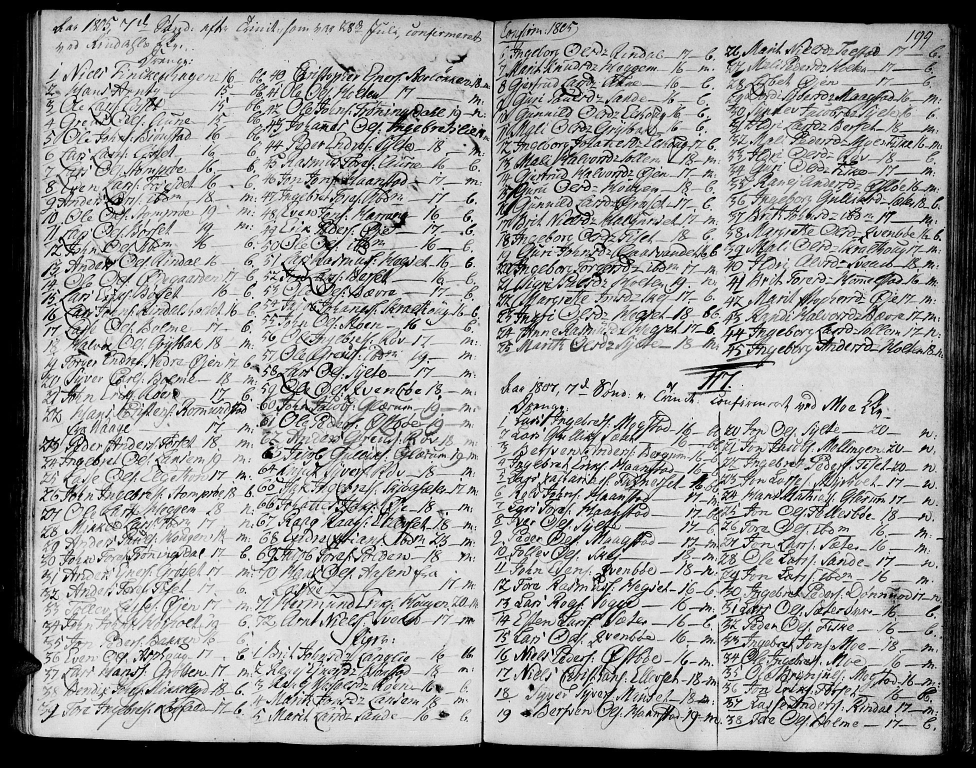 Ministerialprotokoller, klokkerbøker og fødselsregistre - Møre og Romsdal, AV/SAT-A-1454/595/L1040: Parish register (official) no. 595A02, 1797-1819, p. 199