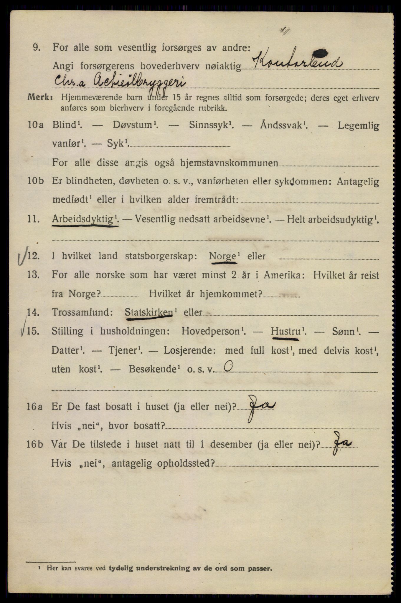 SAO, 1920 census for Kristiania, 1920, p. 562090