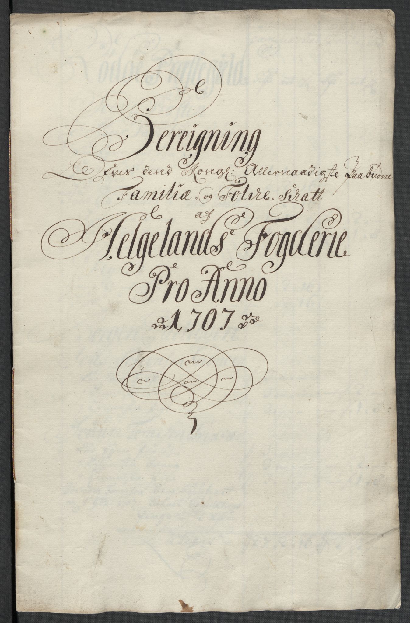 Rentekammeret inntil 1814, Reviderte regnskaper, Fogderegnskap, AV/RA-EA-4092/R65/L4509: Fogderegnskap Helgeland, 1706-1707, p. 251