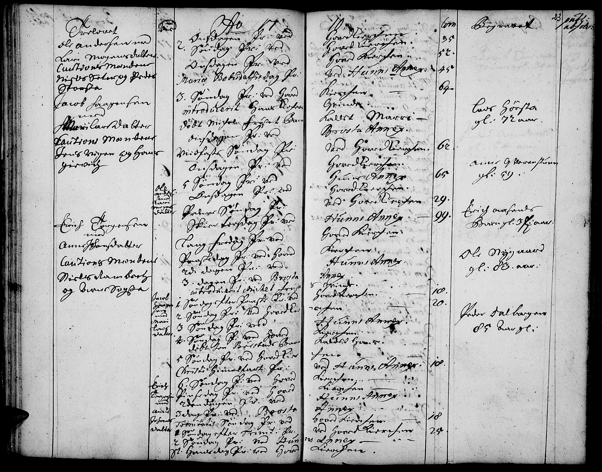 Vardal prestekontor, SAH/PREST-100/H/Ha/Haa/L0001: Parish register (official) no. 1, 1706-1748, p. 23