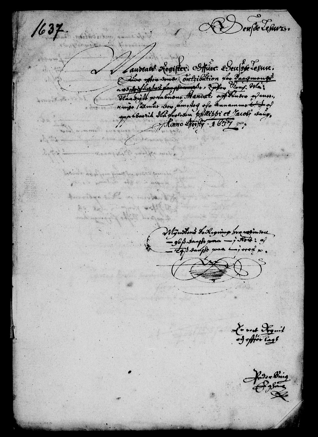 Rentekammeret inntil 1814, Reviderte regnskaper, Lensregnskaper, AV/RA-EA-5023/R/Rb/Rbe/L0001: Onsøy len, 1626-1639