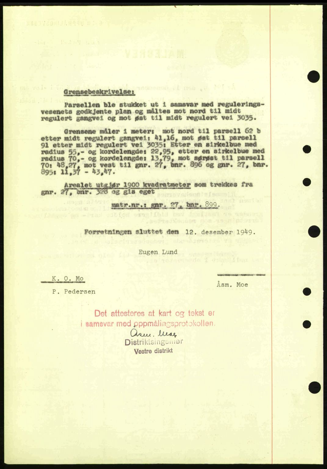 Oslo byskriverembete, AV/SAO-A-10227/G/Gb/Gbd/Gbda/L0017: Mortgage book no. A215, 1949-1950, Diary no: : 15066/1949
