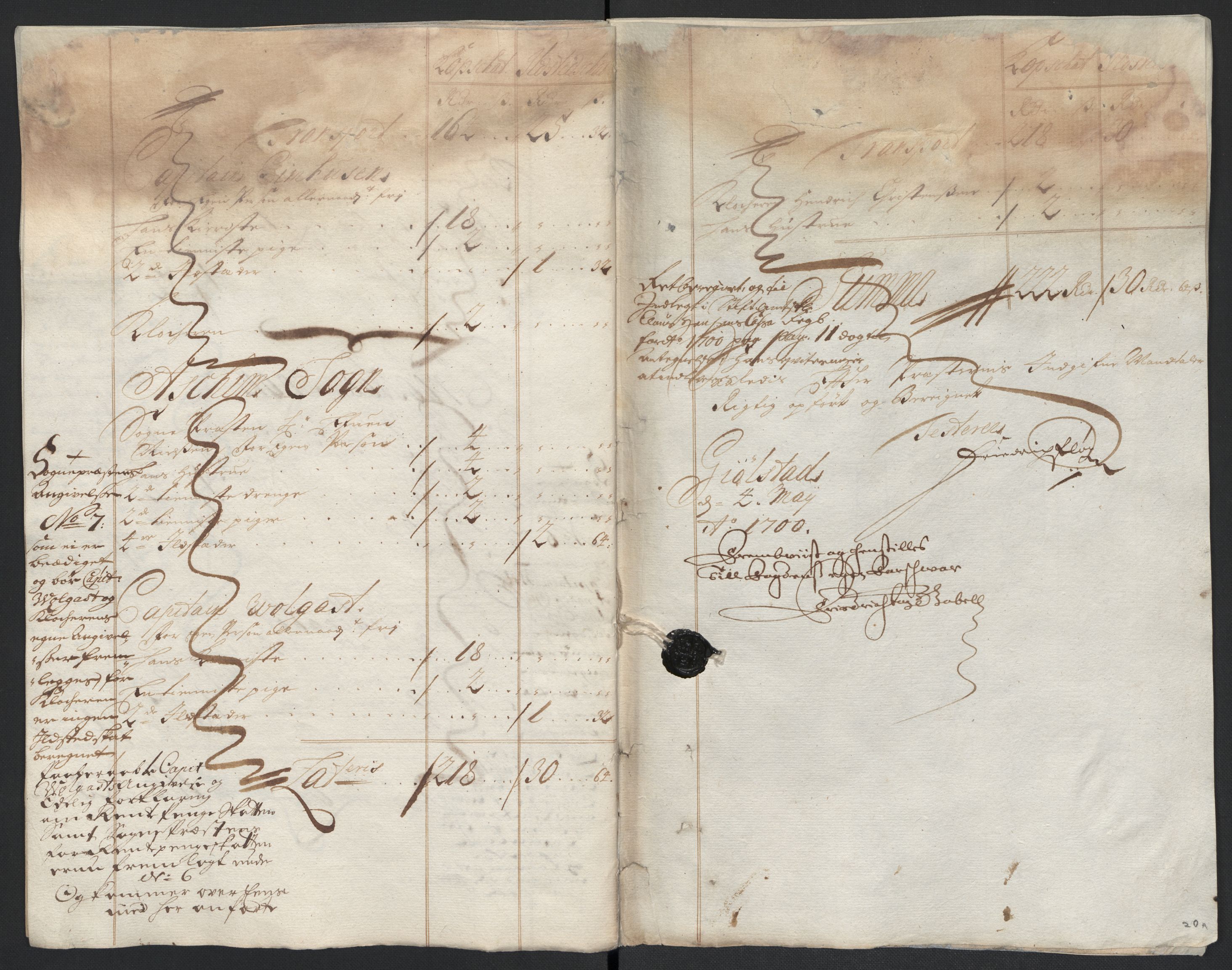 Rentekammeret inntil 1814, Reviderte regnskaper, Fogderegnskap, AV/RA-EA-4092/R07/L0290: Fogderegnskap Rakkestad, Heggen og Frøland, 1700, p. 13