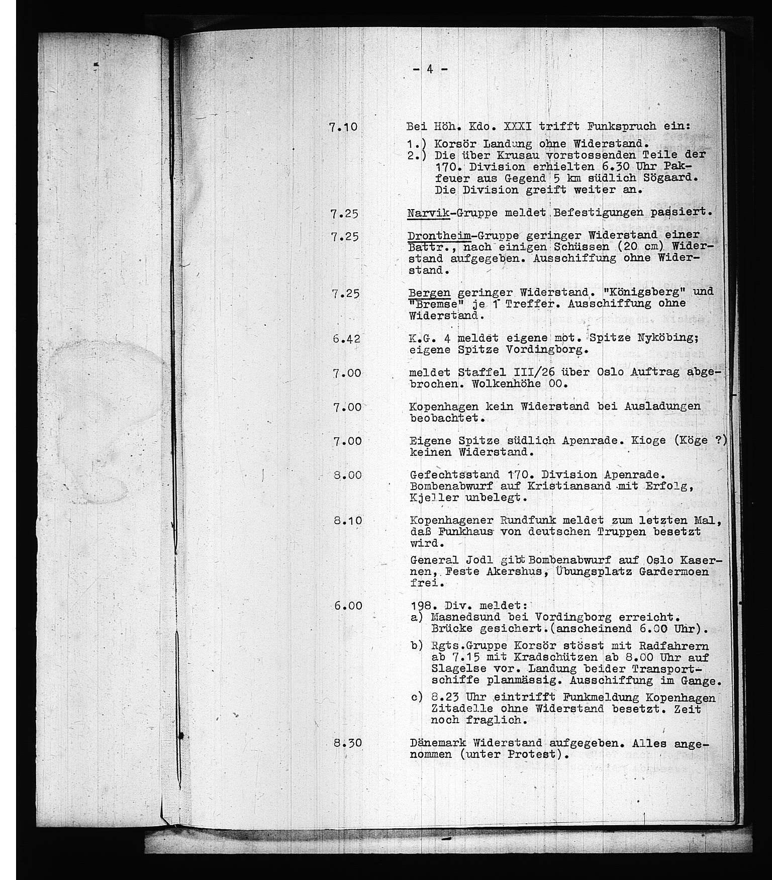 Documents Section, AV/RA-RAFA-2200/V/L0075: Amerikansk mikrofilm "Captured German Documents".
Box No. 714.  FKA jnr. 615/1954., 1940, p. 209