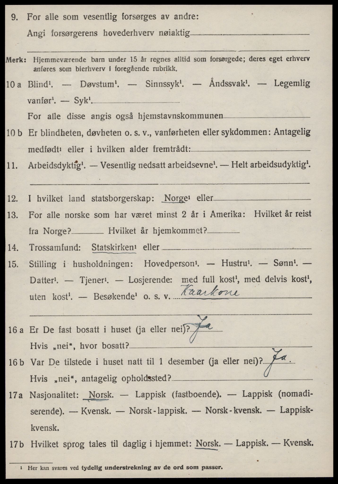 SAT, 1920 census for Oppdal, 1920, p. 7124