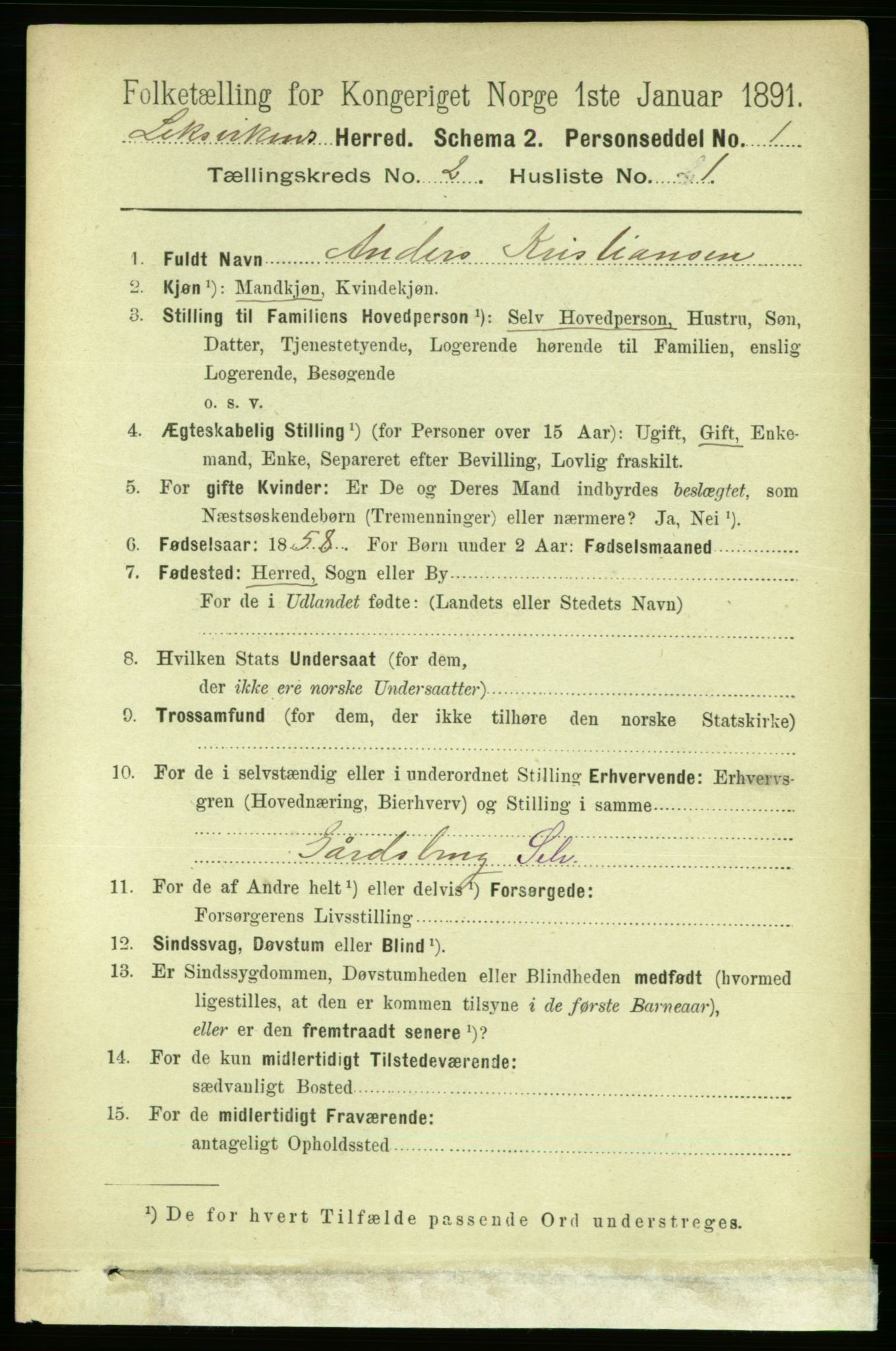 RA, 1891 census for 1718 Leksvik, 1891, p. 676