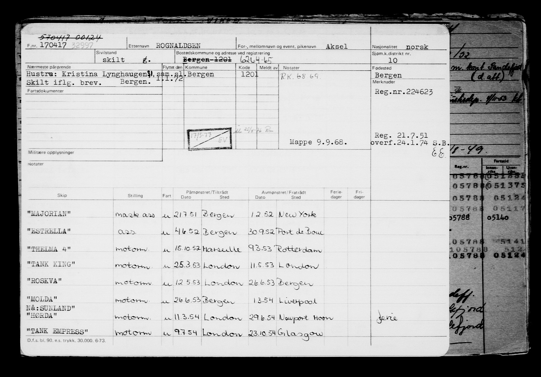 Direktoratet for sjømenn, AV/RA-S-3545/G/Gb/L0147: Hovedkort, 1917, p. 719