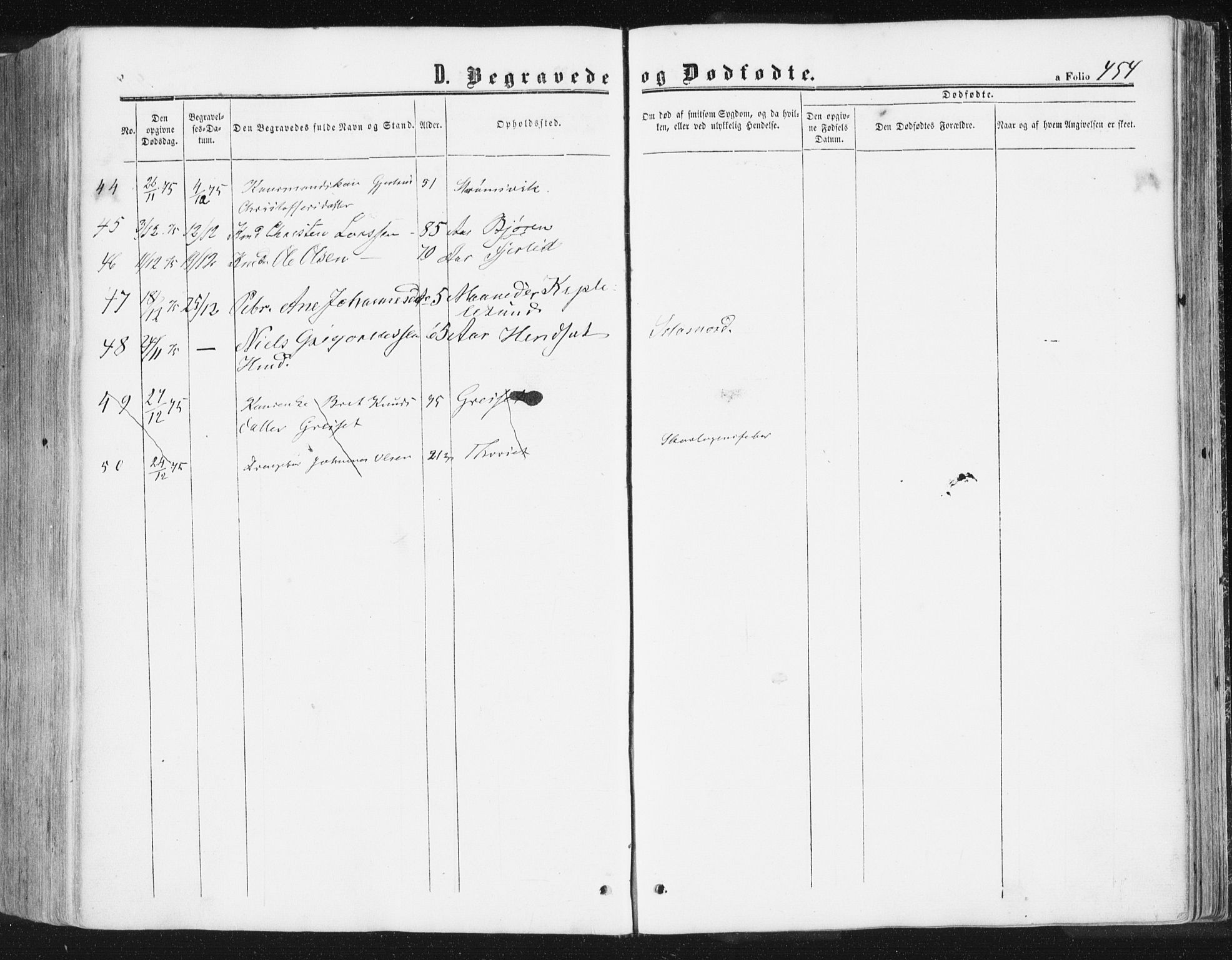 Ministerialprotokoller, klokkerbøker og fødselsregistre - Møre og Romsdal, AV/SAT-A-1454/578/L0905: Parish register (official) no. 578A04, 1859-1877, p. 454