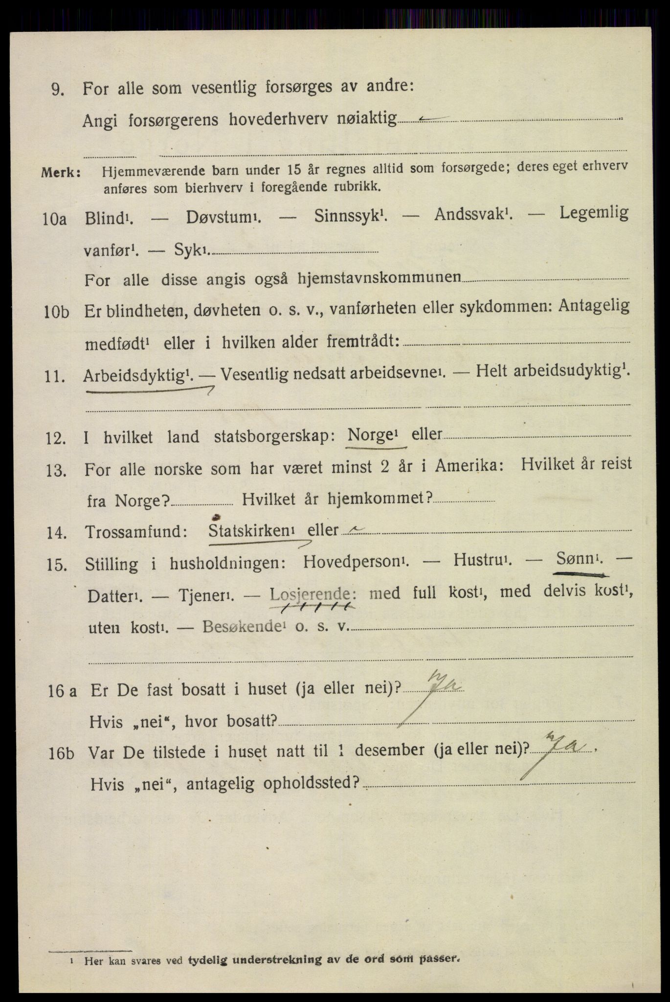 SAH, 1920 census for Folldal, 1920, p. 842