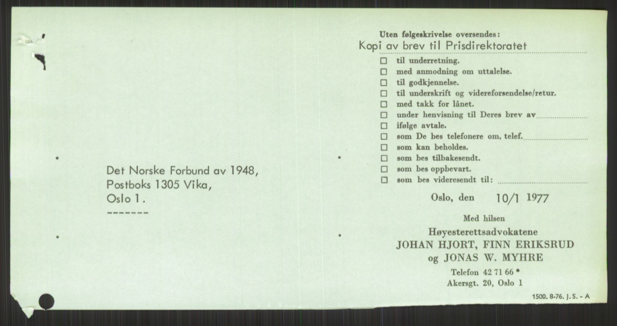 Det Norske Forbundet av 1948/Landsforeningen for Lesbisk og Homofil Frigjøring, AV/RA-PA-1216/D/Dd/L0001: Diskriminering, 1973-1991, p. 747