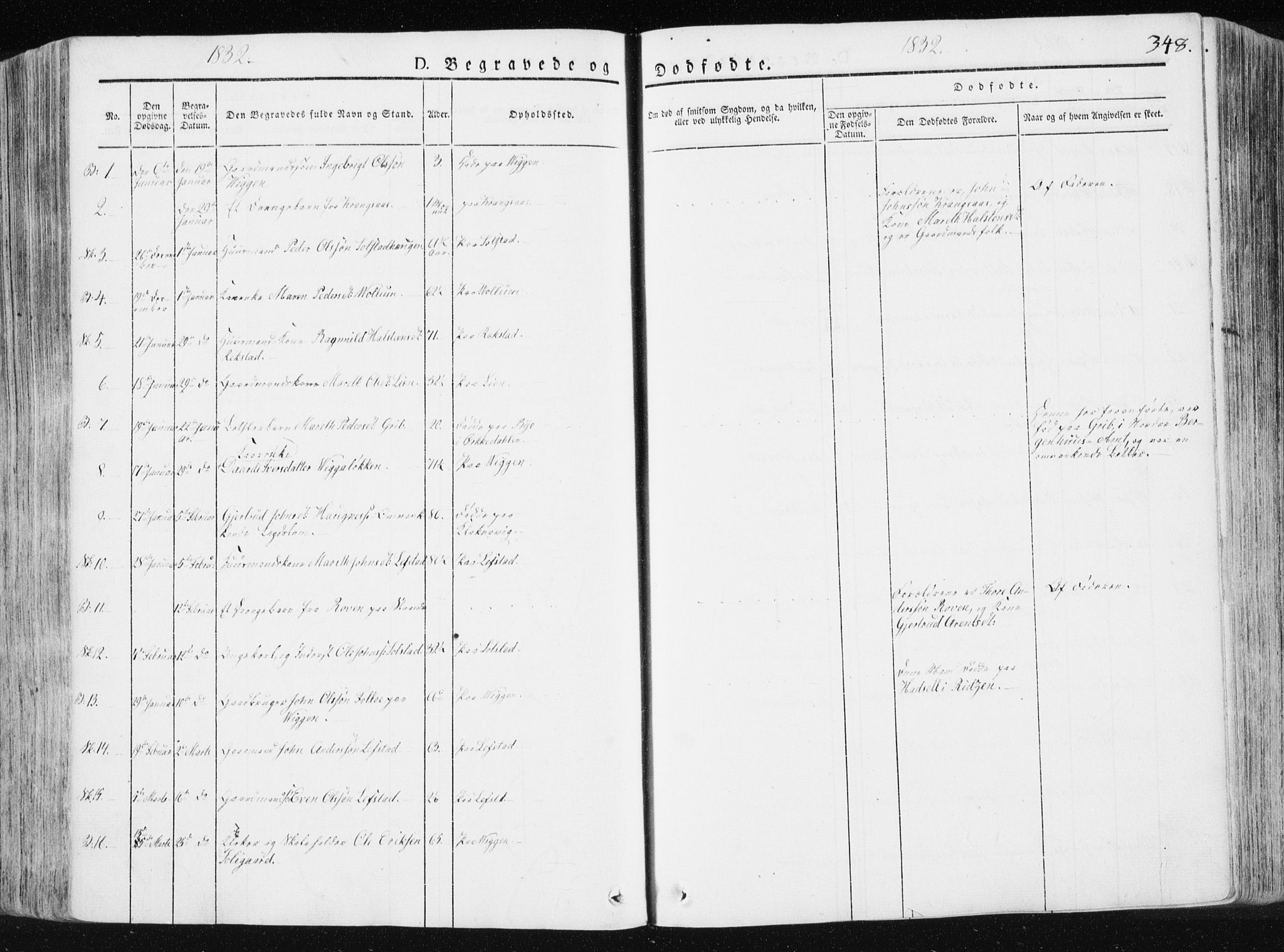 Ministerialprotokoller, klokkerbøker og fødselsregistre - Sør-Trøndelag, SAT/A-1456/665/L0771: Parish register (official) no. 665A06, 1830-1856, p. 348