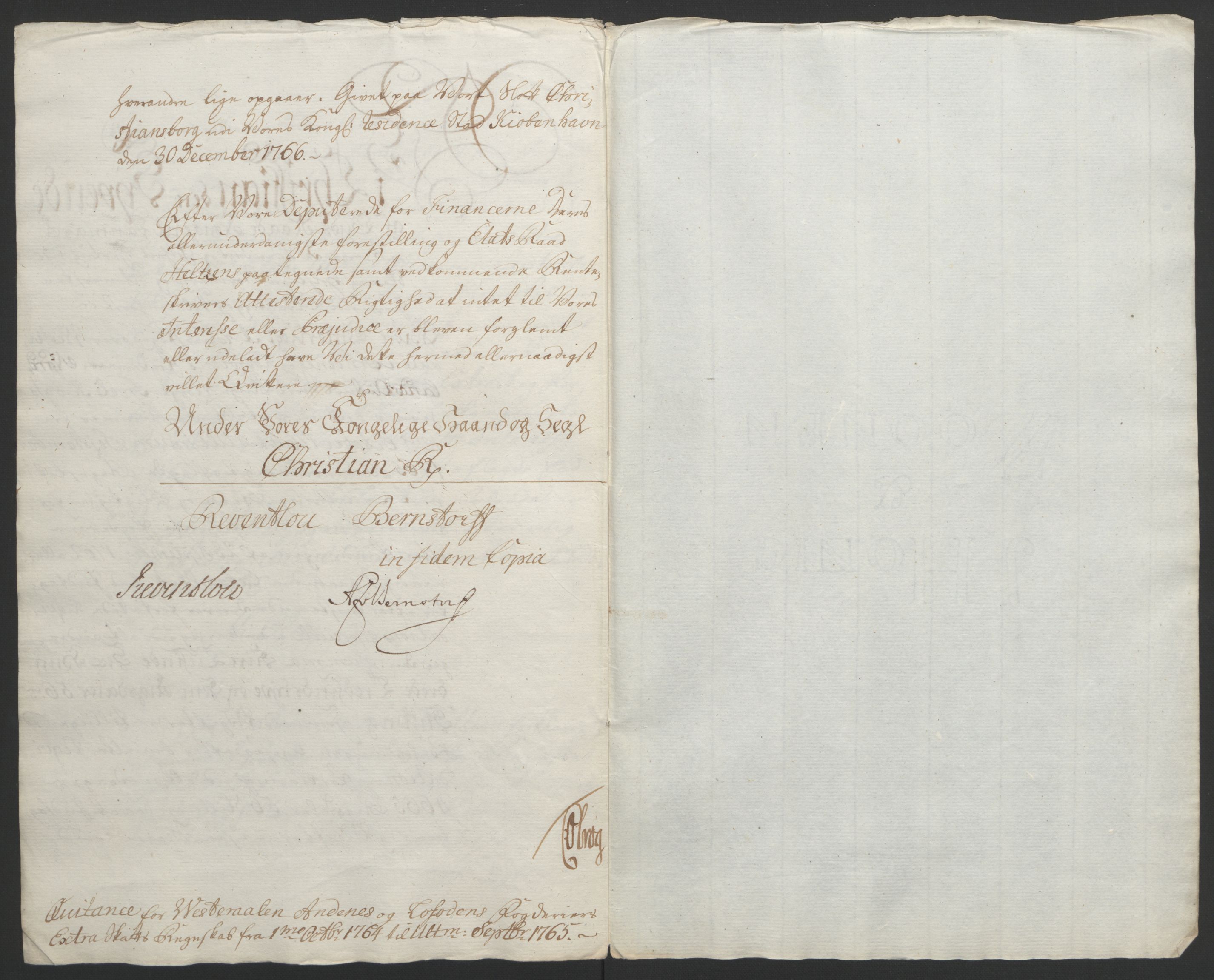 Rentekammeret inntil 1814, Reviderte regnskaper, Fogderegnskap, RA/EA-4092/R67/L4747: Ekstraskatten Vesterålen, Andenes og Lofoten, 1762-1766, p. 354