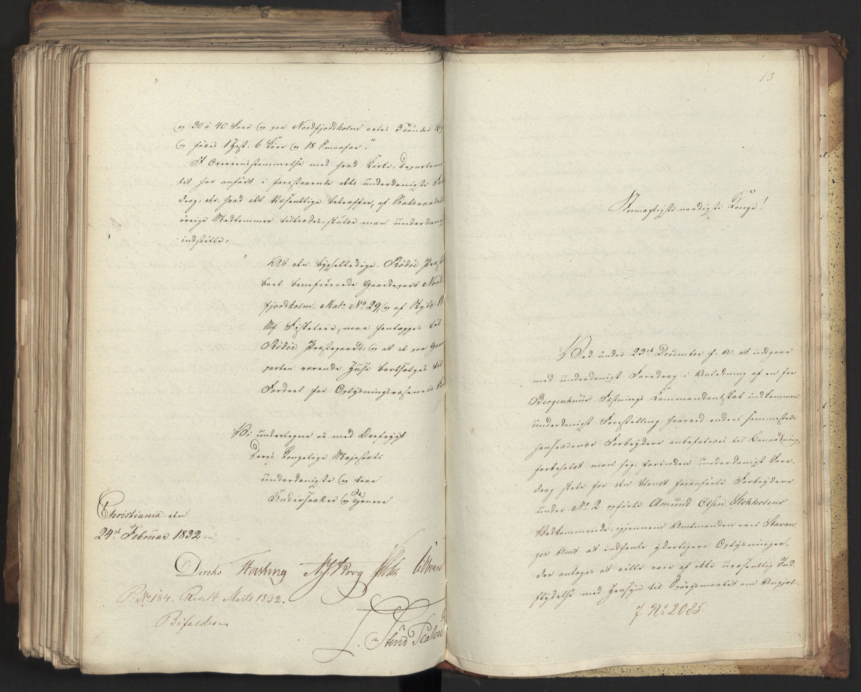 Statsrådsavdelingen i Stockholm, AV/RA-S-1003/D/Da/L0076: Regjeringsinnstillinger nr. 1942-2099, 1832, p. 492
