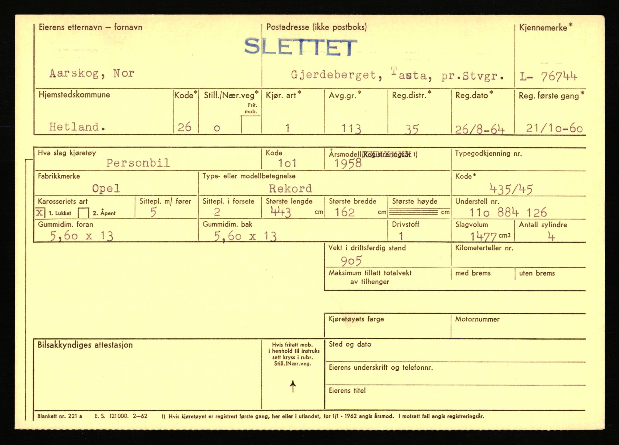 Stavanger trafikkstasjon, AV/SAST-A-101942/0/F/L0068: L-75000 - L-76799, 1930-1971, p. 2131