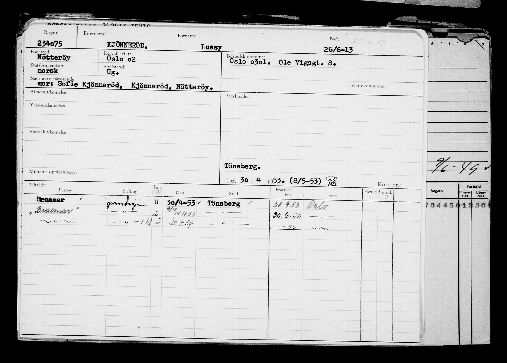 Direktoratet for sjømenn, AV/RA-S-3545/G/Gb/L0113: Hovedkort, 1913, p. 515