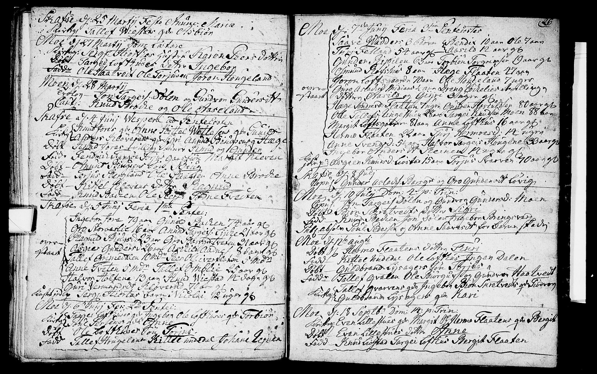 Mo kirkebøker, SAKO/A-286/F/Fa/L0001: Parish register (official) no. I 1, 1724-1748, p. 26