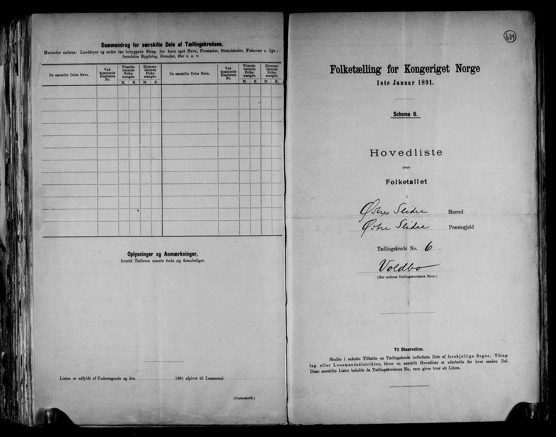 RA, 1891 census for 0544 Øystre Slidre, 1891, p. 17